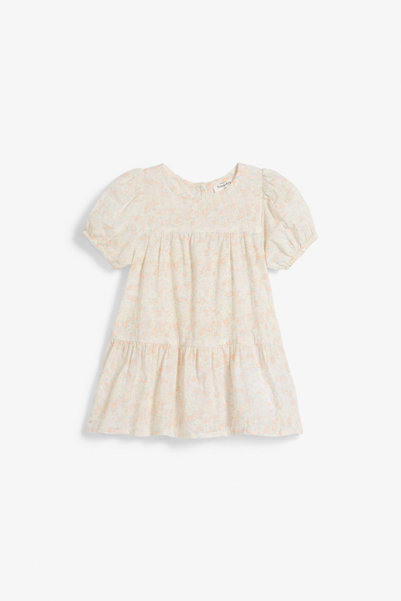 Blomstrete babykjole - Offwhite - 5