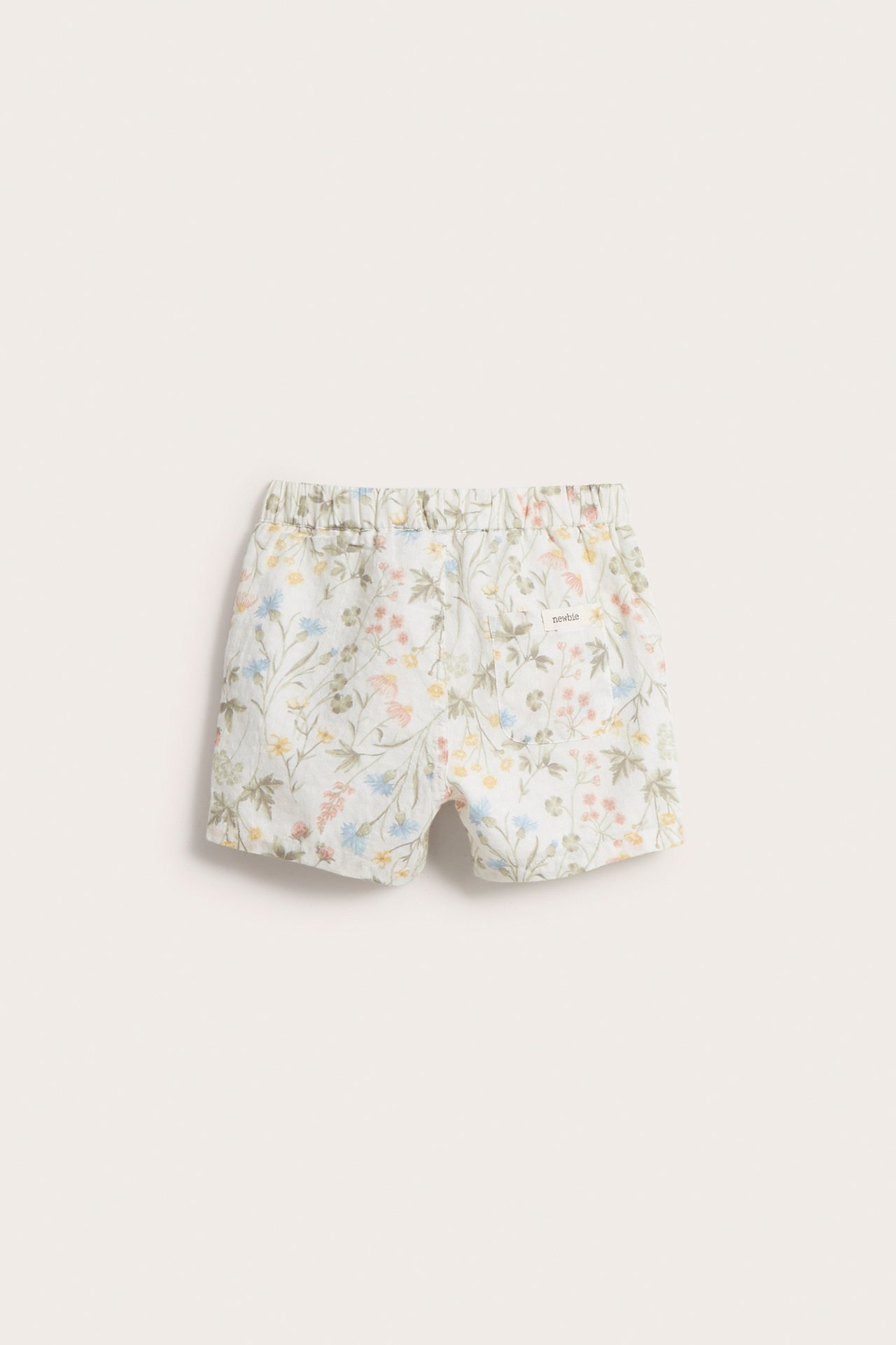 Szorty w kwiaty, dla niemowląt - Offwhite - 3