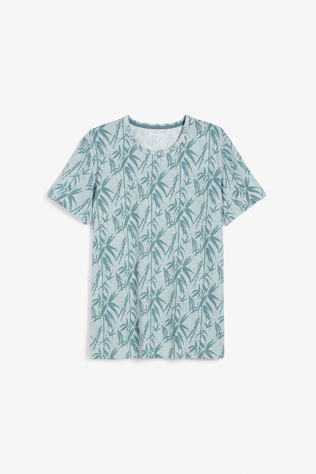 T-shirt we wzory - Ciemnoturkusowy - 4