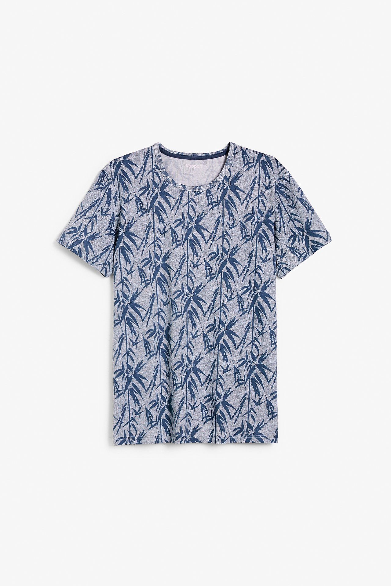 Mønstret t-skjorte - Mørkeblå - 4