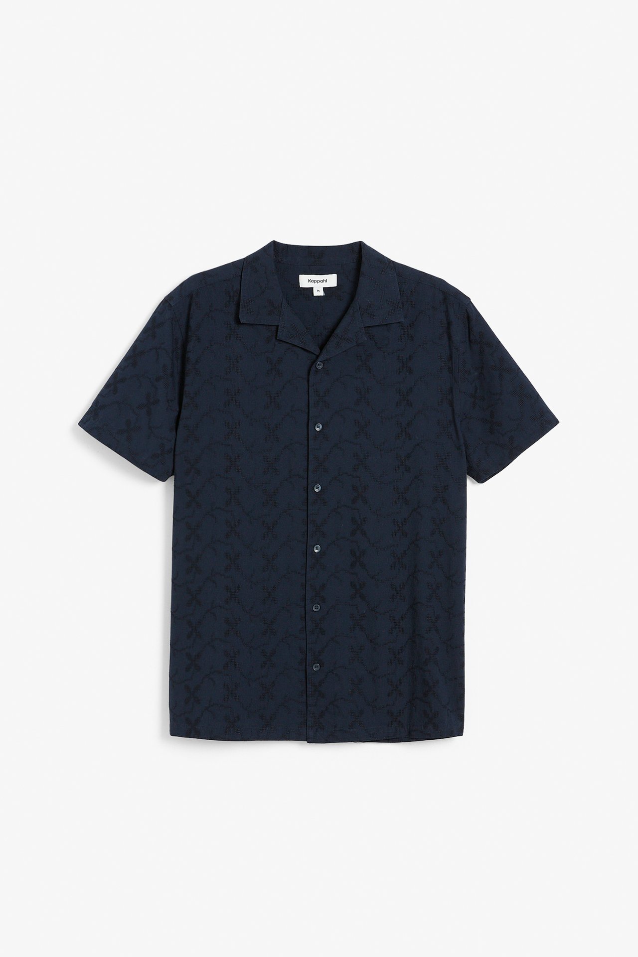 Resortskjorta med brodyr - Mörkblå - 5