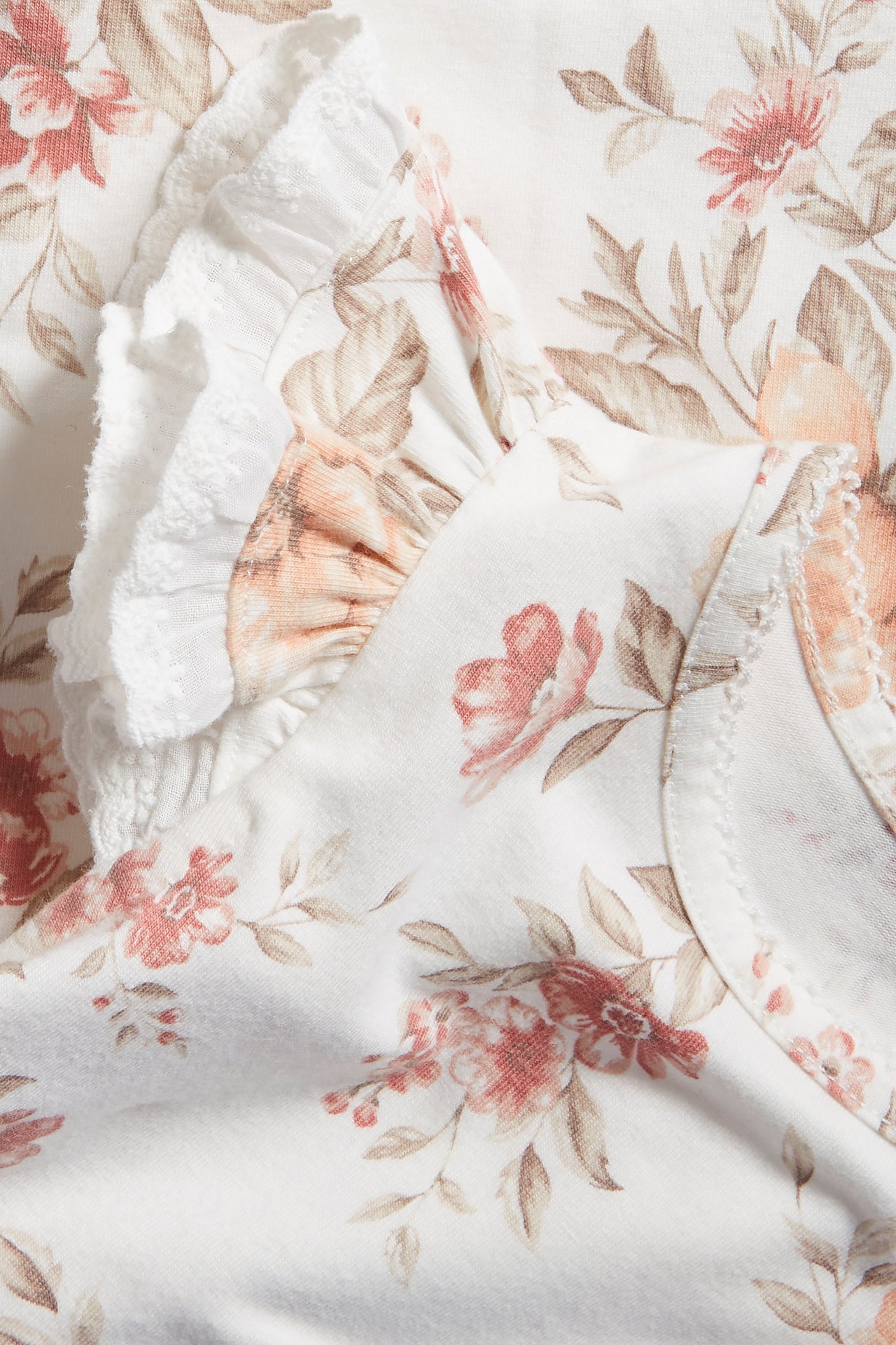 Top w kwiaty - Offwhite - 1
