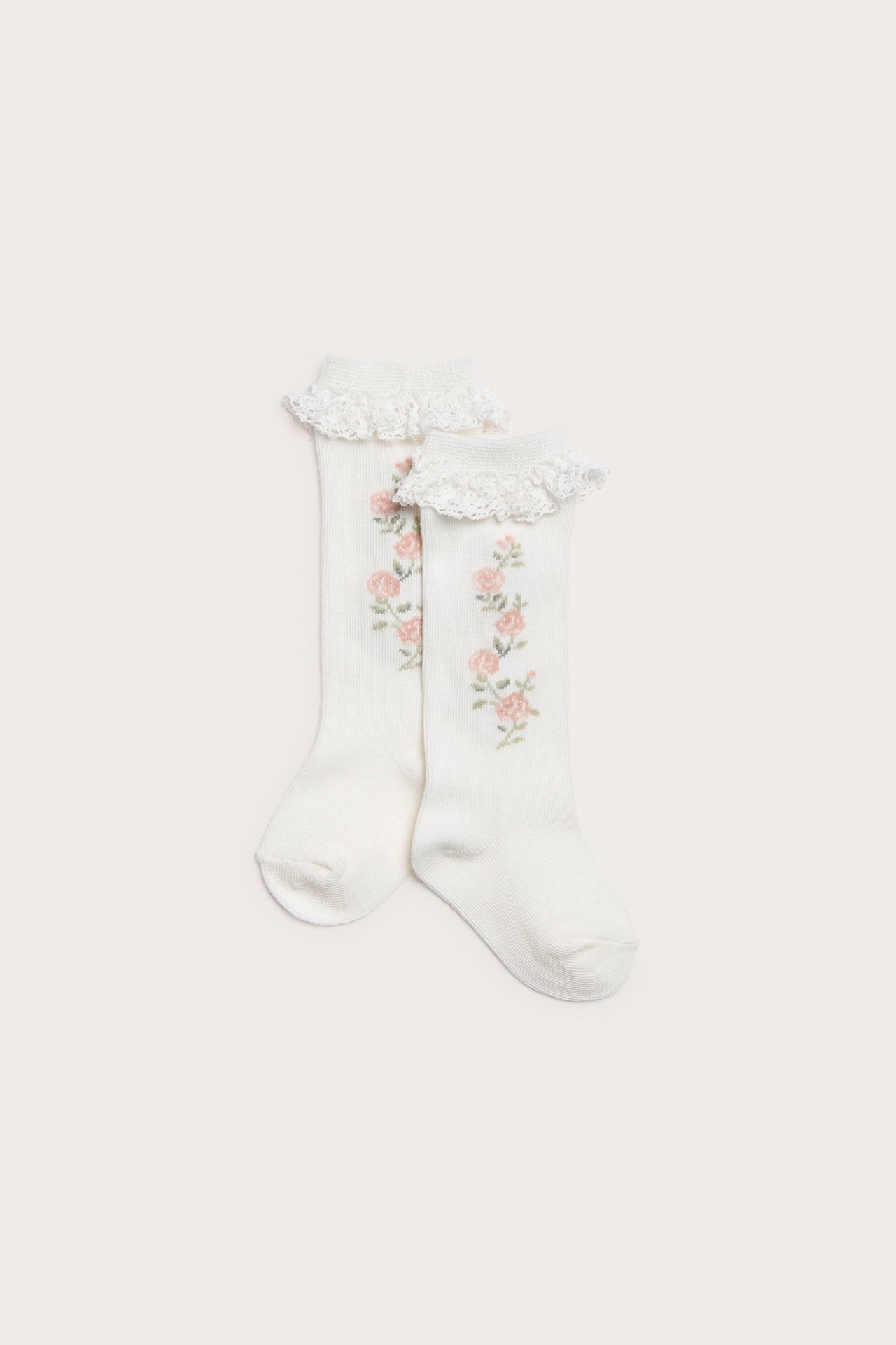 Knästrumpor Baby - Offwhite - 1