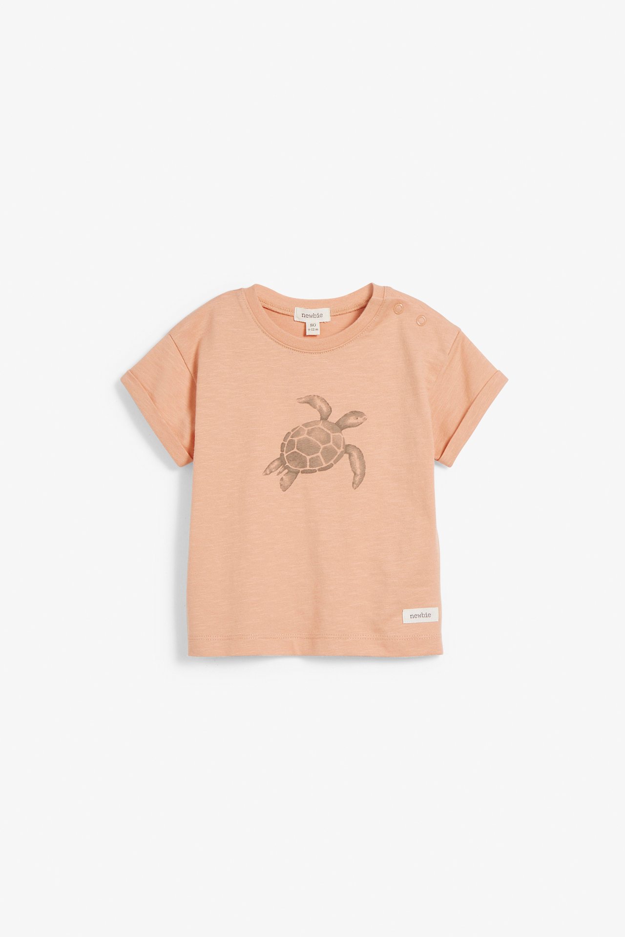 Kuviollinen t-paita - Koralli - 2