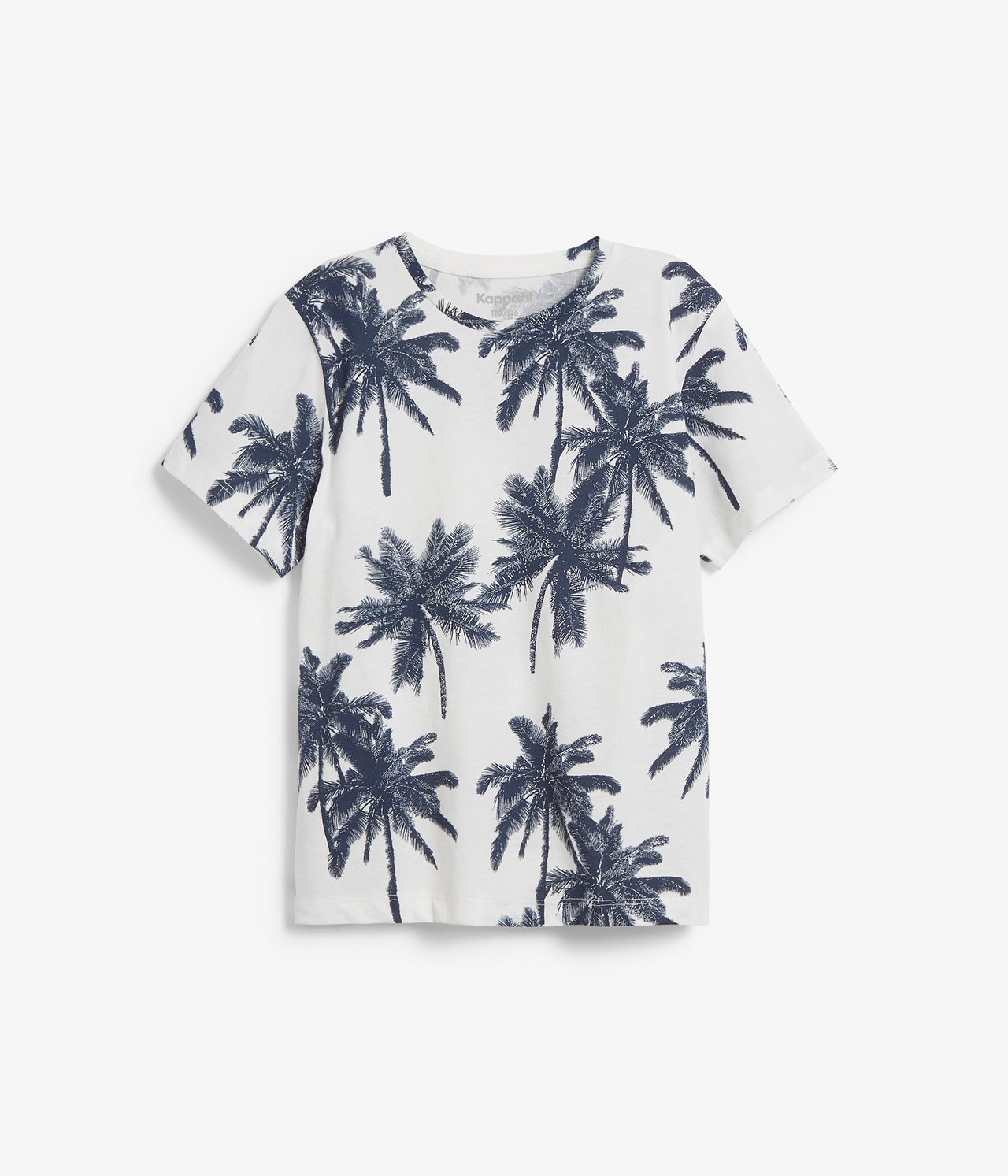 Mönstrad t-shirt - Offwhite - 4