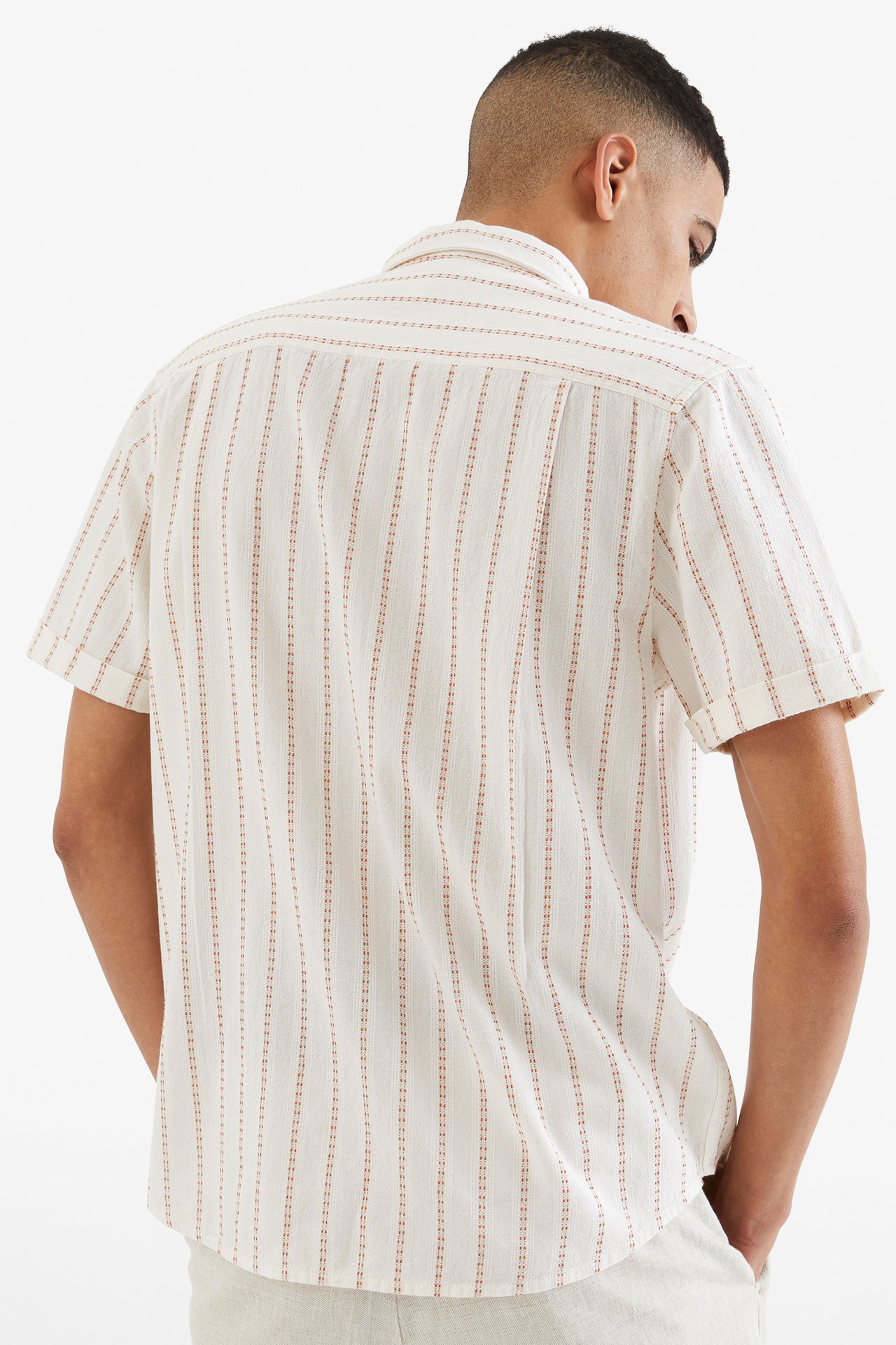 Kortärmad skjorta - Offwhite - 189cm / Storlek: M - 3