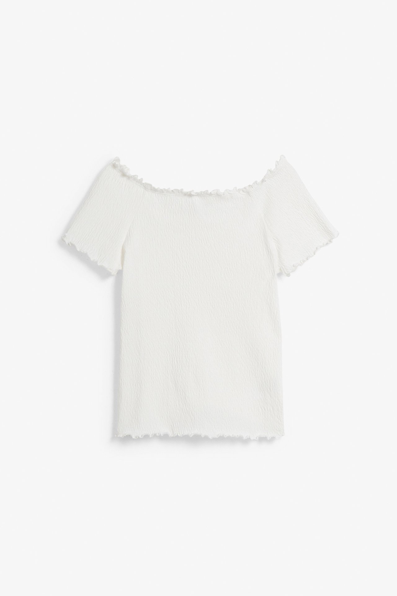 Off shoulder-topp - Offwhite - 5