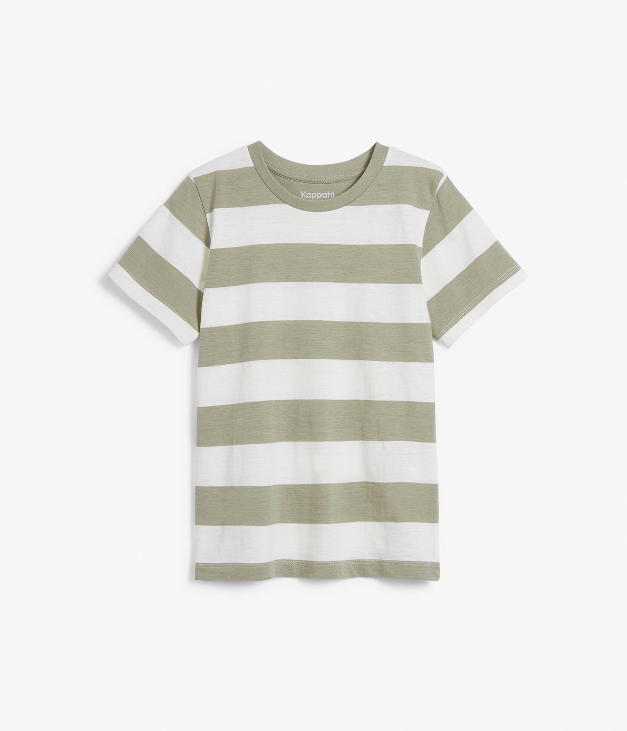 Stripete t-shirt Mørkegrønn - null - 7