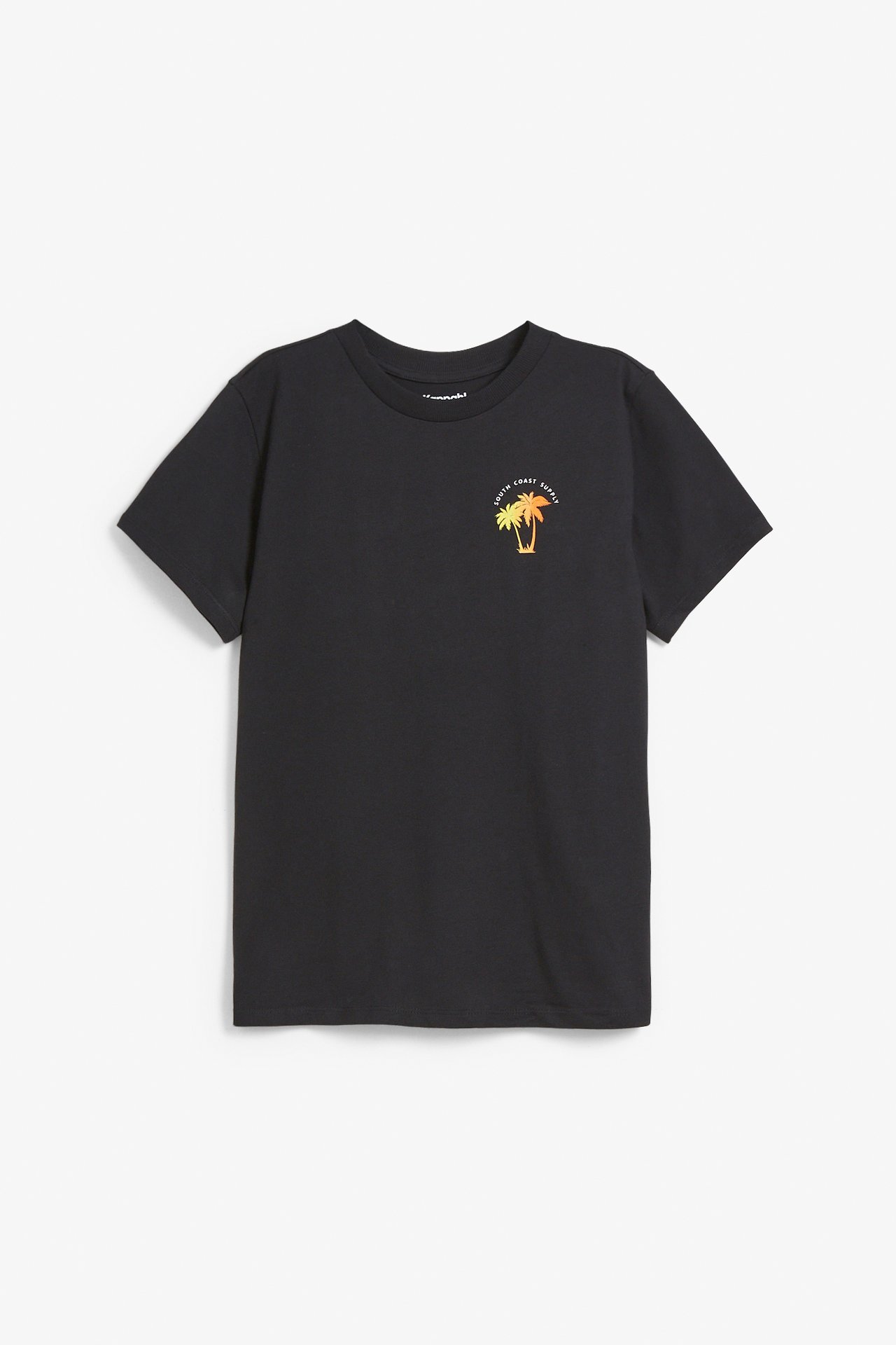T-shirt z nadrukiem na plecach - Czarne - 6