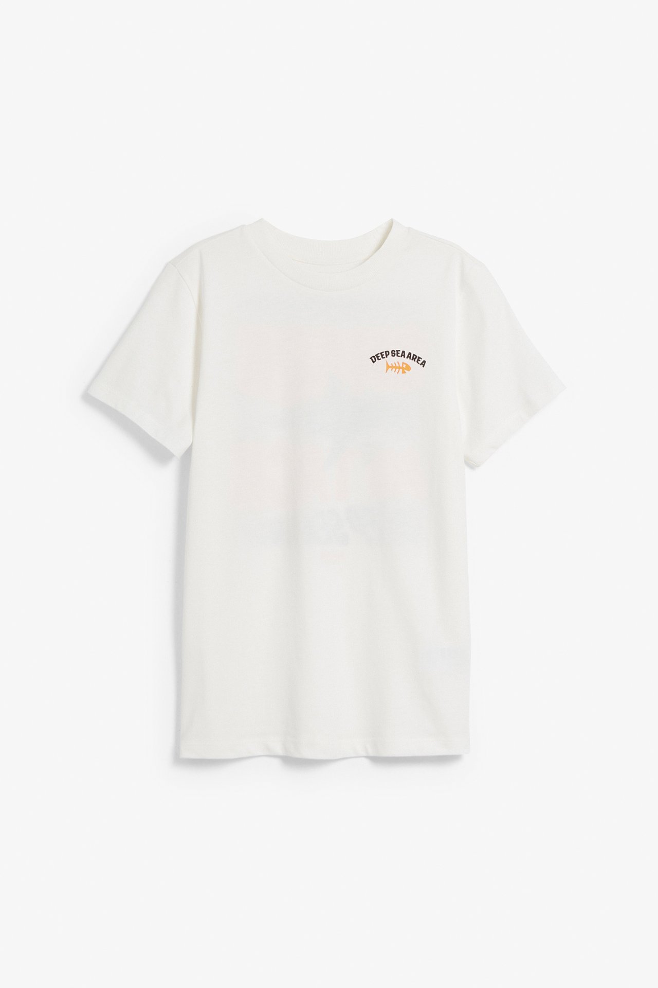 T-skjorte med trykk på ryggen - Offwhite - 5