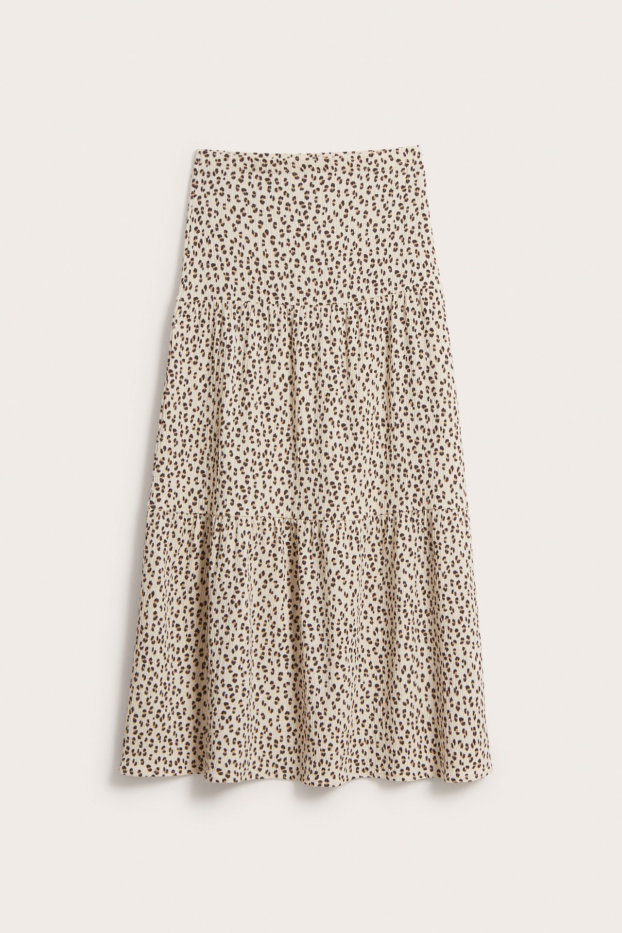 Leopardmønstret maxiskjørt - Beige - 6
