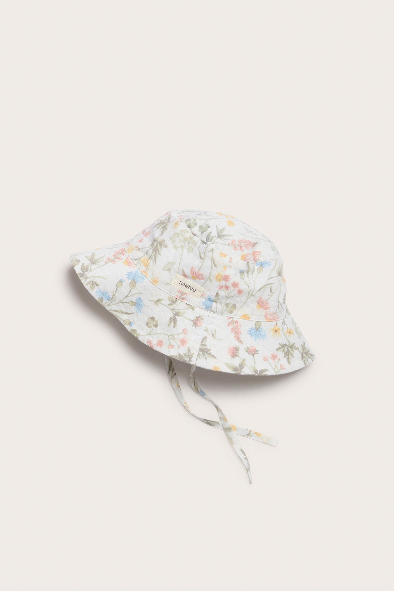 Blommig buckethatt - Offwhite - 1