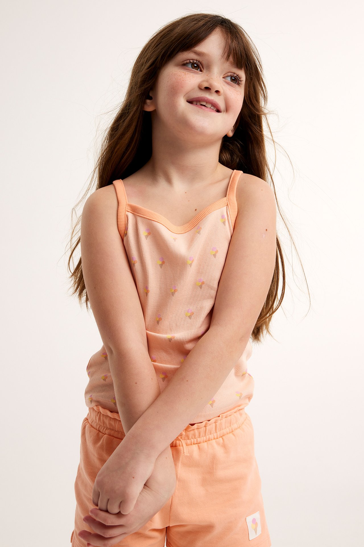 Ribbat linne - Orange - 2