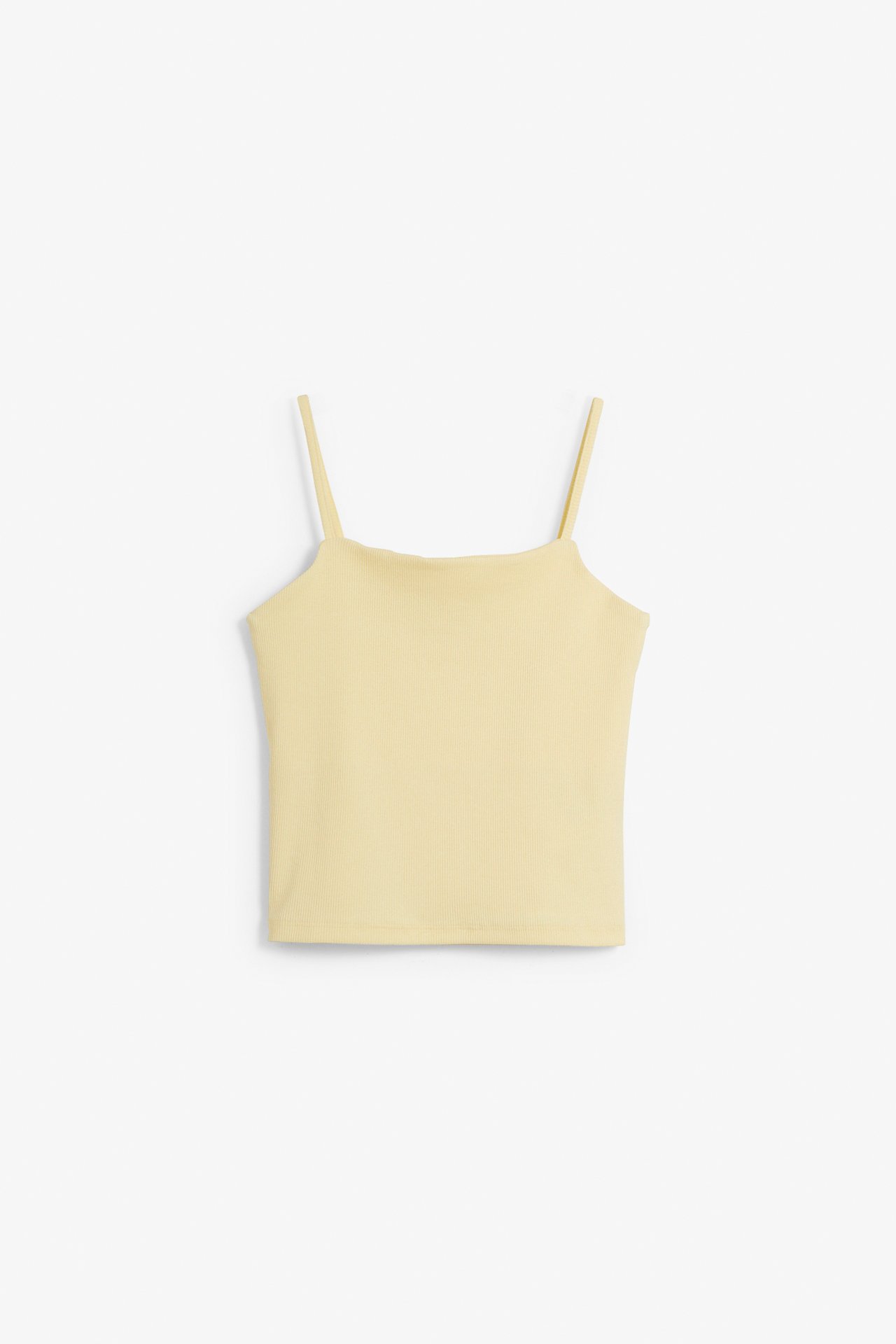 Prążkowana koszulka - Żółty - 6