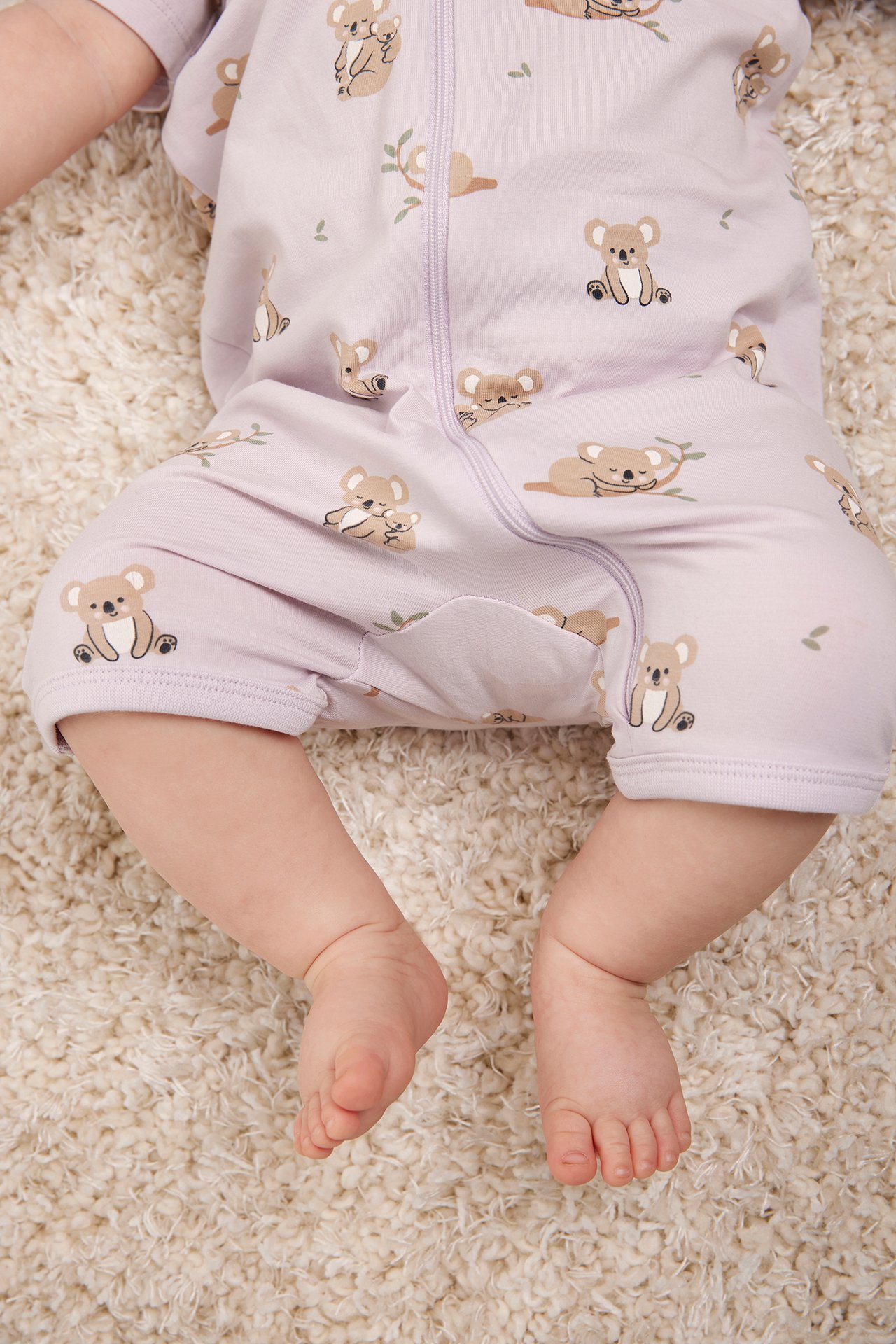 2 kpl:n pakkaus vauvojen pyjamoita - Vaaleanvioletti - 3