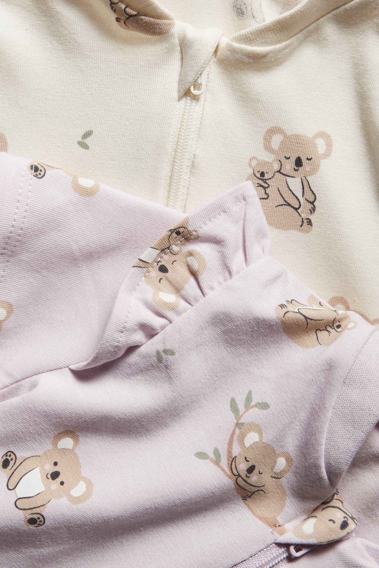 2 kpl:n pakkaus vauvojen pyjamoita - Vaaleanvioletti - 4