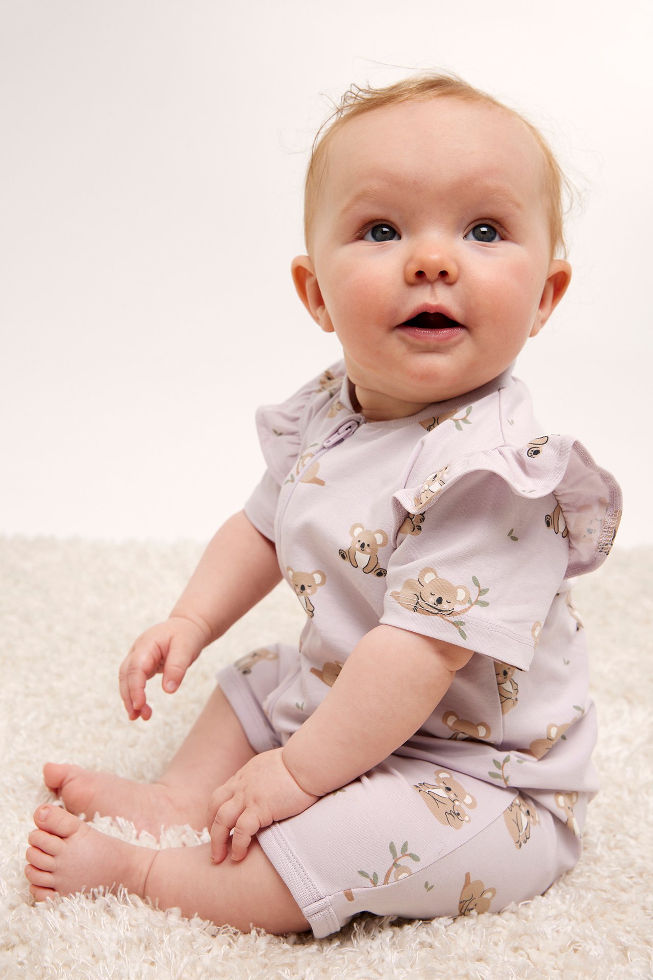 2 kpl:n pakkaus vauvojen pyjamoita - Vaaleanvioletti - 1