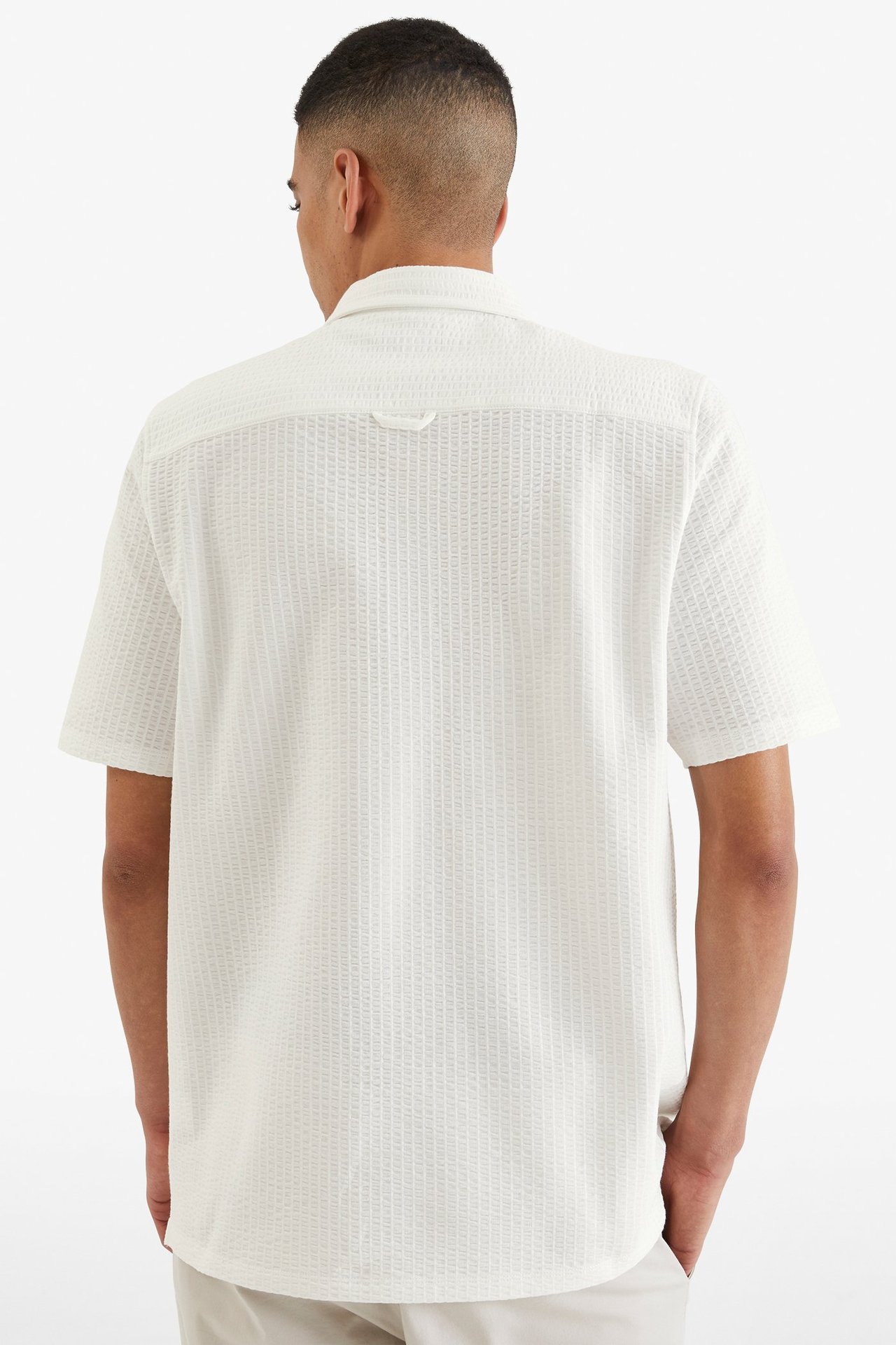 Tennisskjorte i trikot Offwhite - null - 2