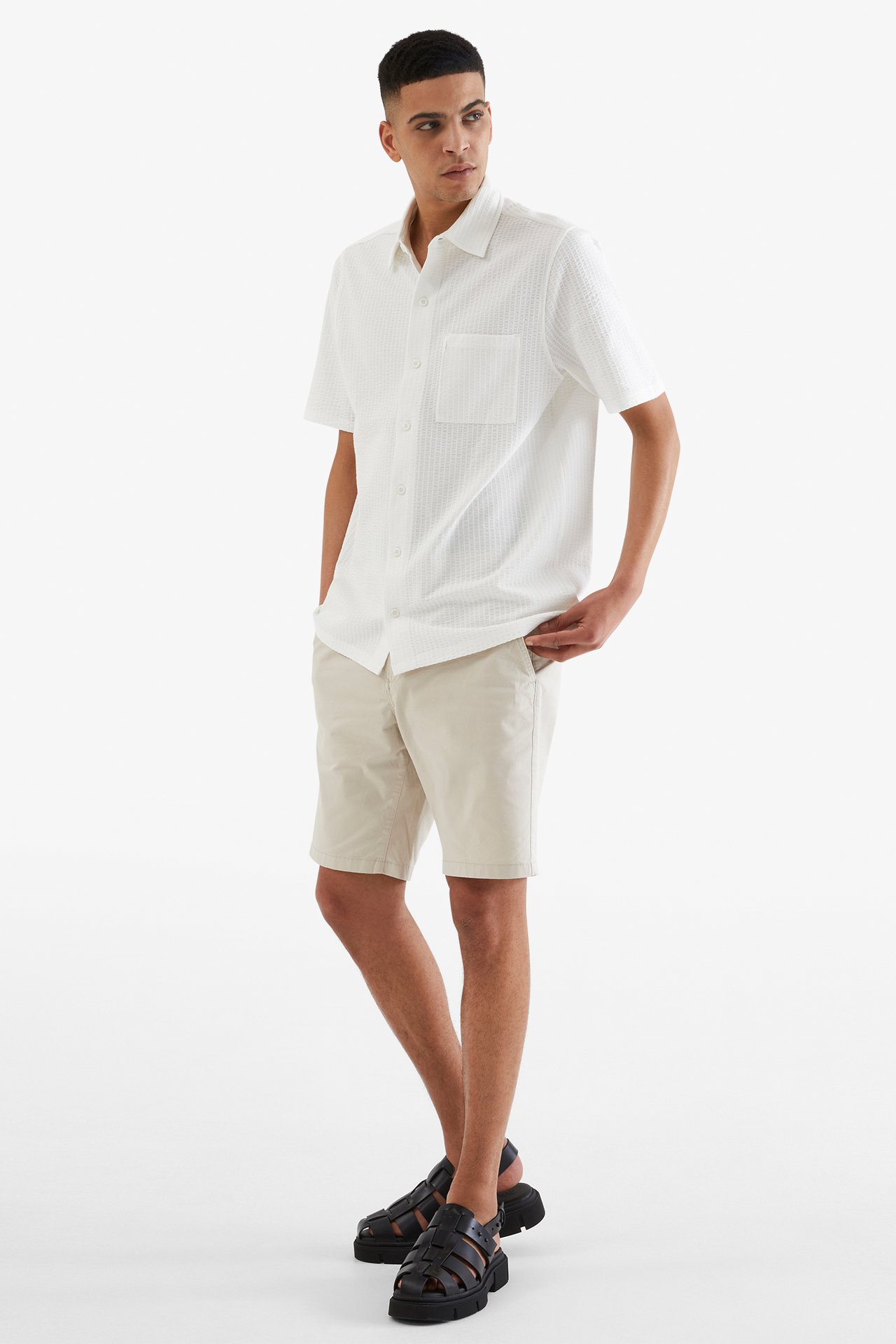 Tennisskjorte i trikot - Offwhite - 189cm / Storlek: M - 2