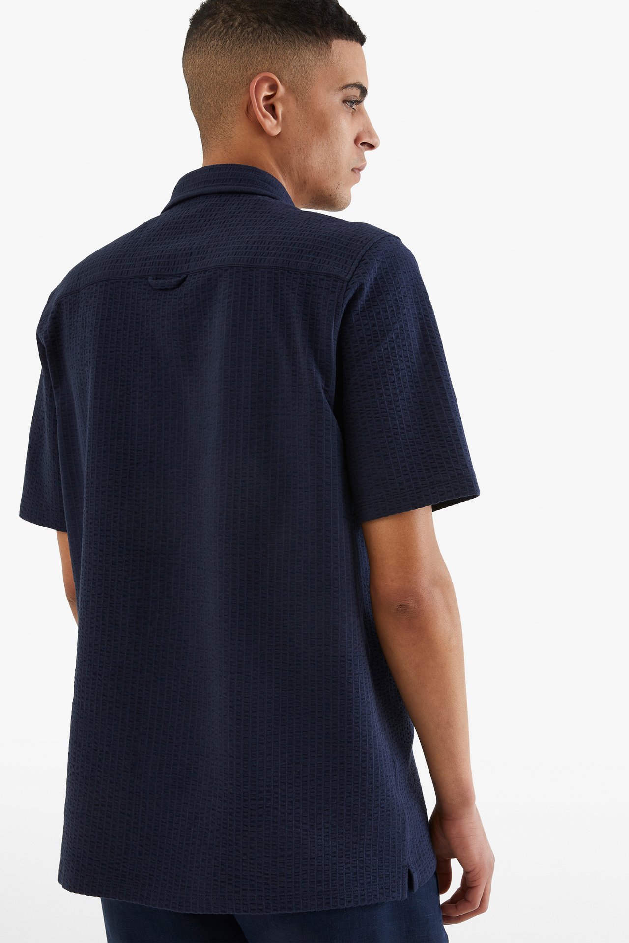 Skjorta i trikå - Mörkblå - 189cm / Storlek: M - 4