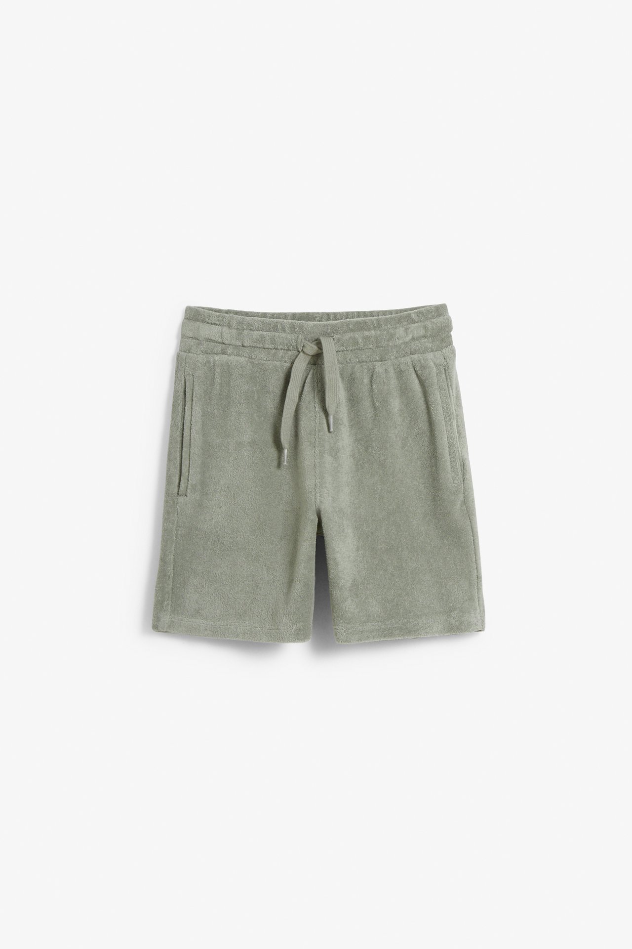 Shorts i frotté - Mørkegrønn - 5