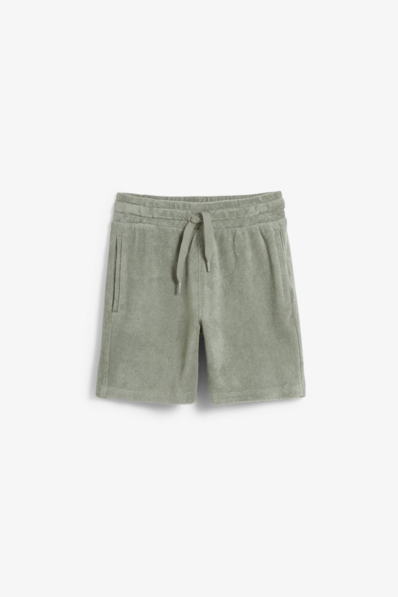Shorts i frotté Mørkegrønn - null - 3