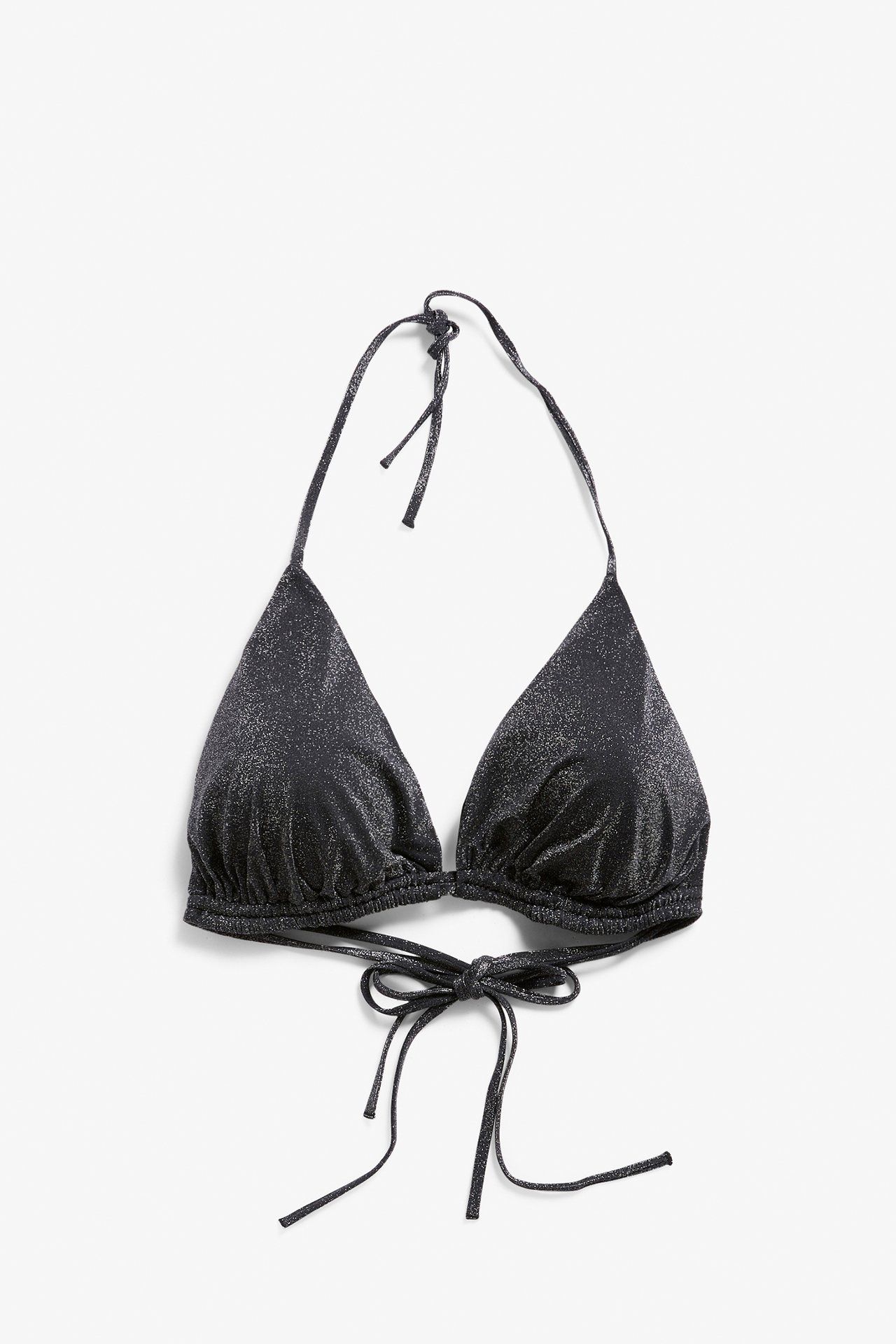 Glitrende bikinitopp - Svart - 2