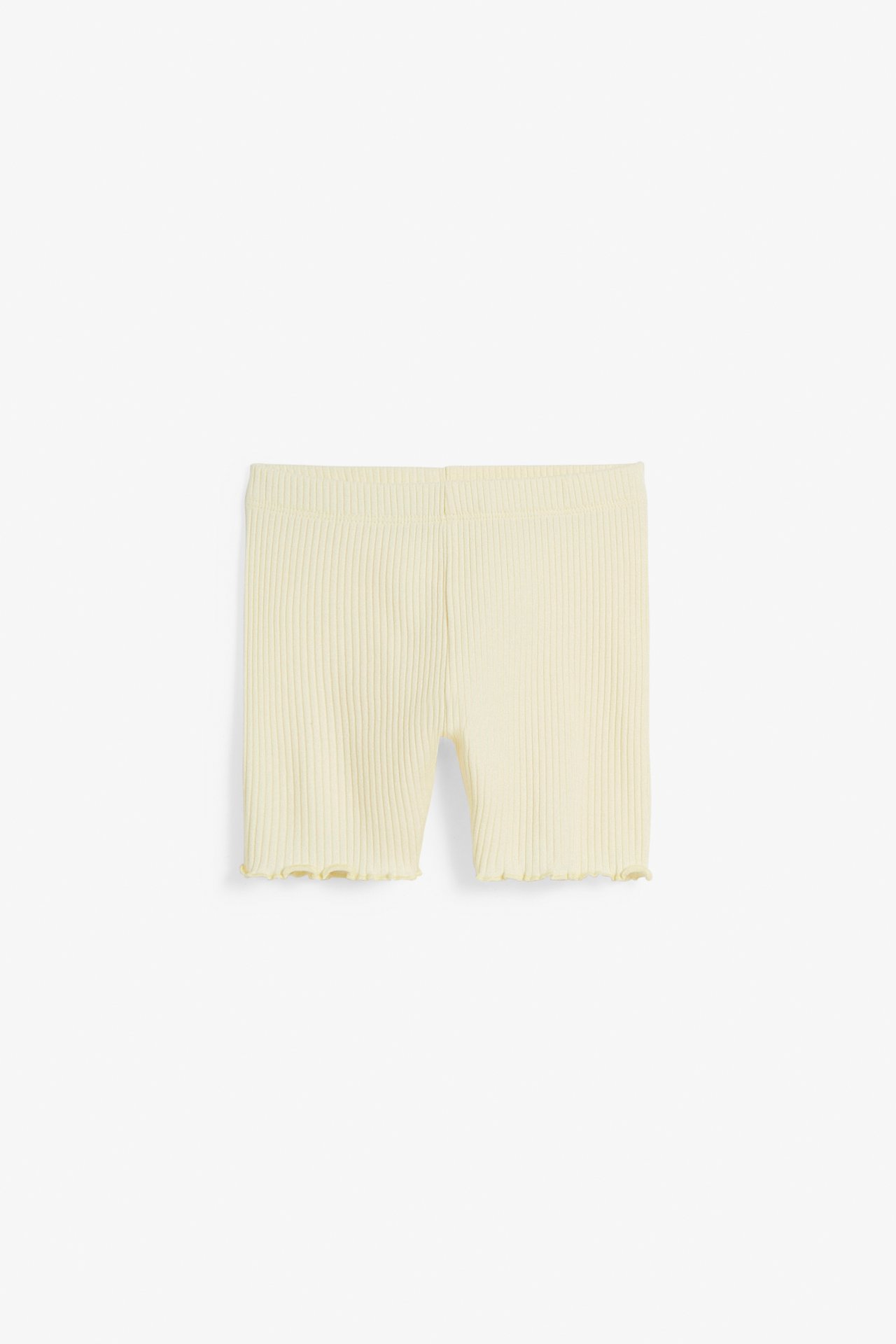 Ribbade shorts Baby - Ljusgul - 2