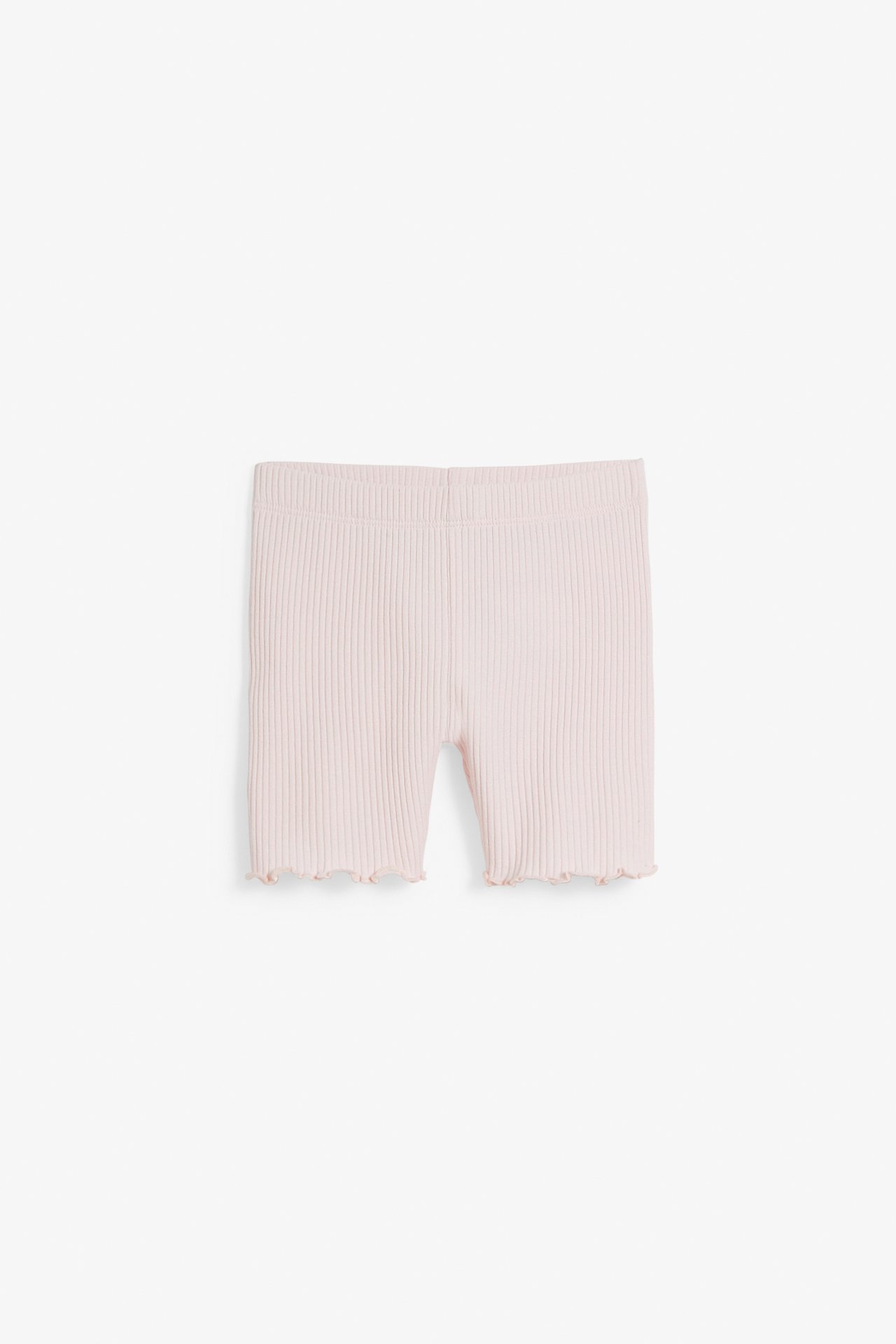 Ribbestrikket shorts baby - Rosa - 5