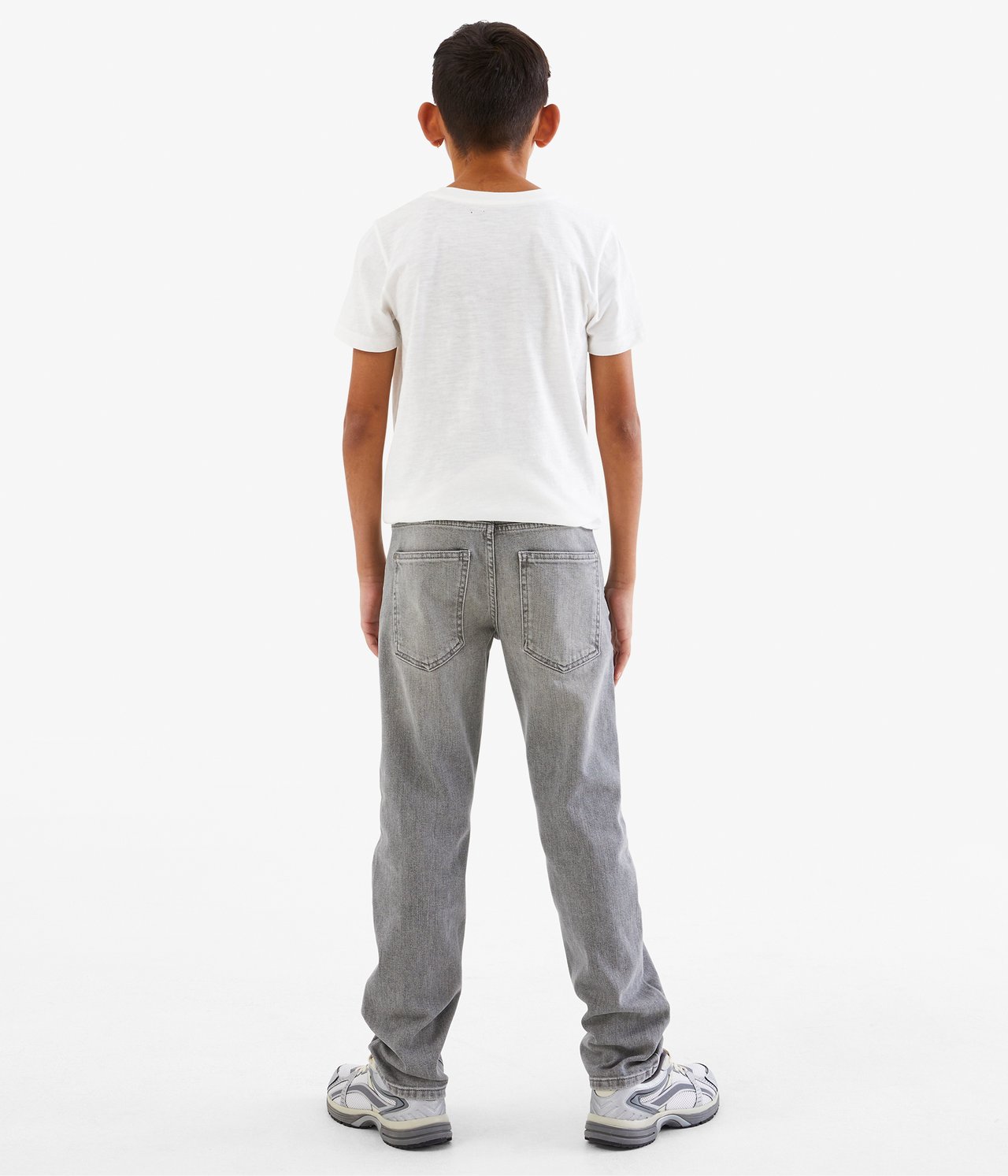 Straight jeans mid waist - Hopeanharmaa - 3