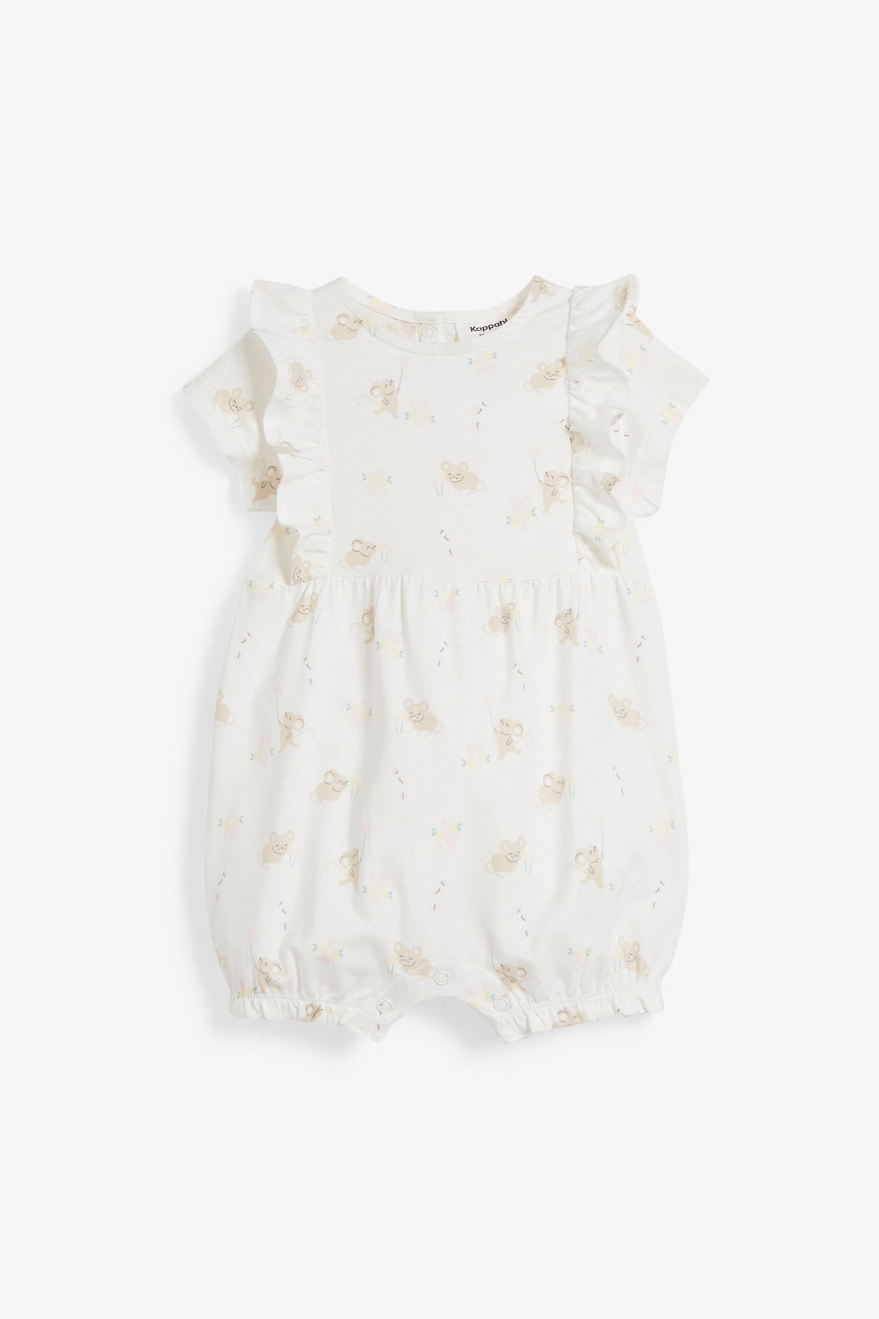 Jumpsuit med volanger baby - Offwhite - 6