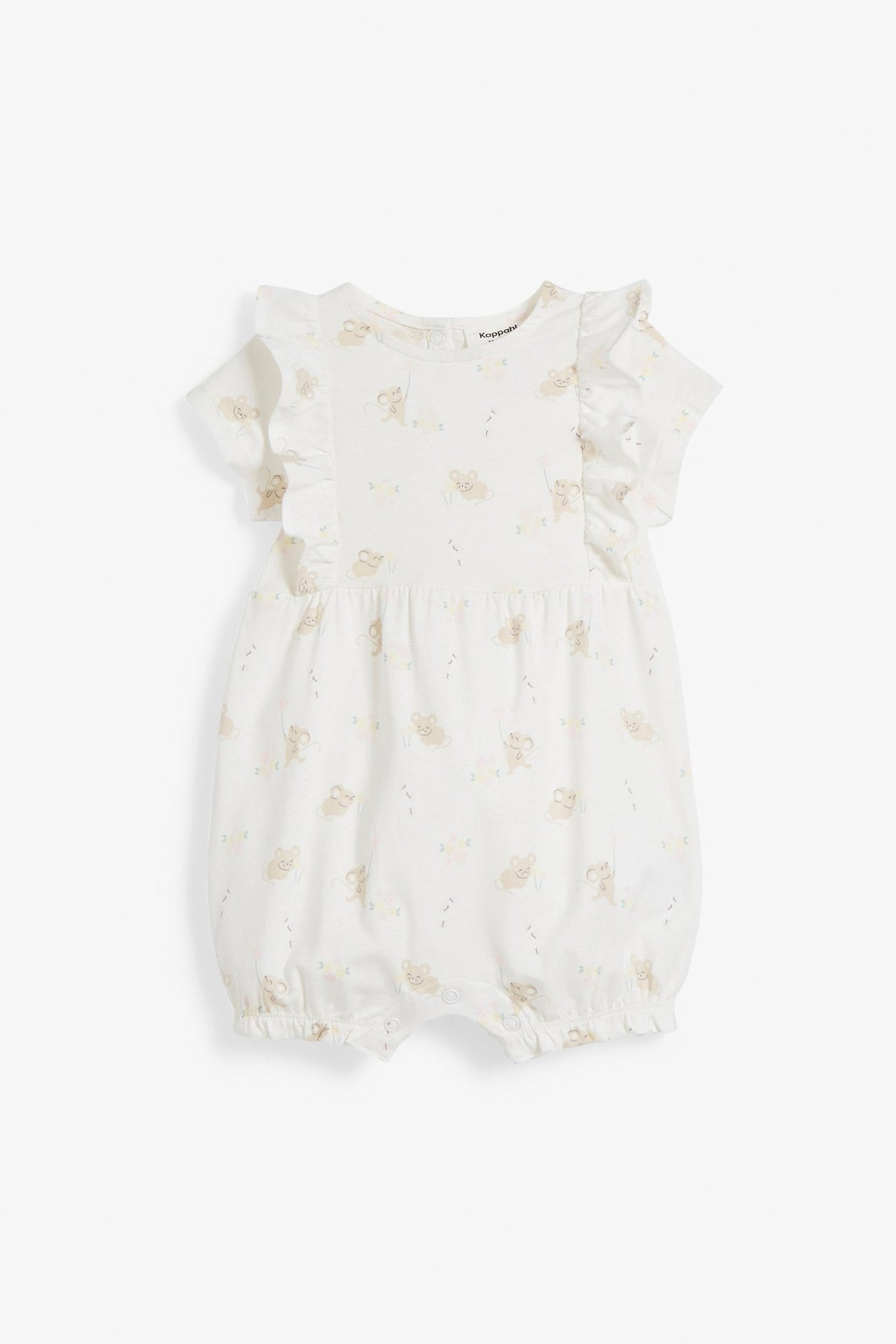 Jumpsuit med volanger Baby Offwhite - null - 0