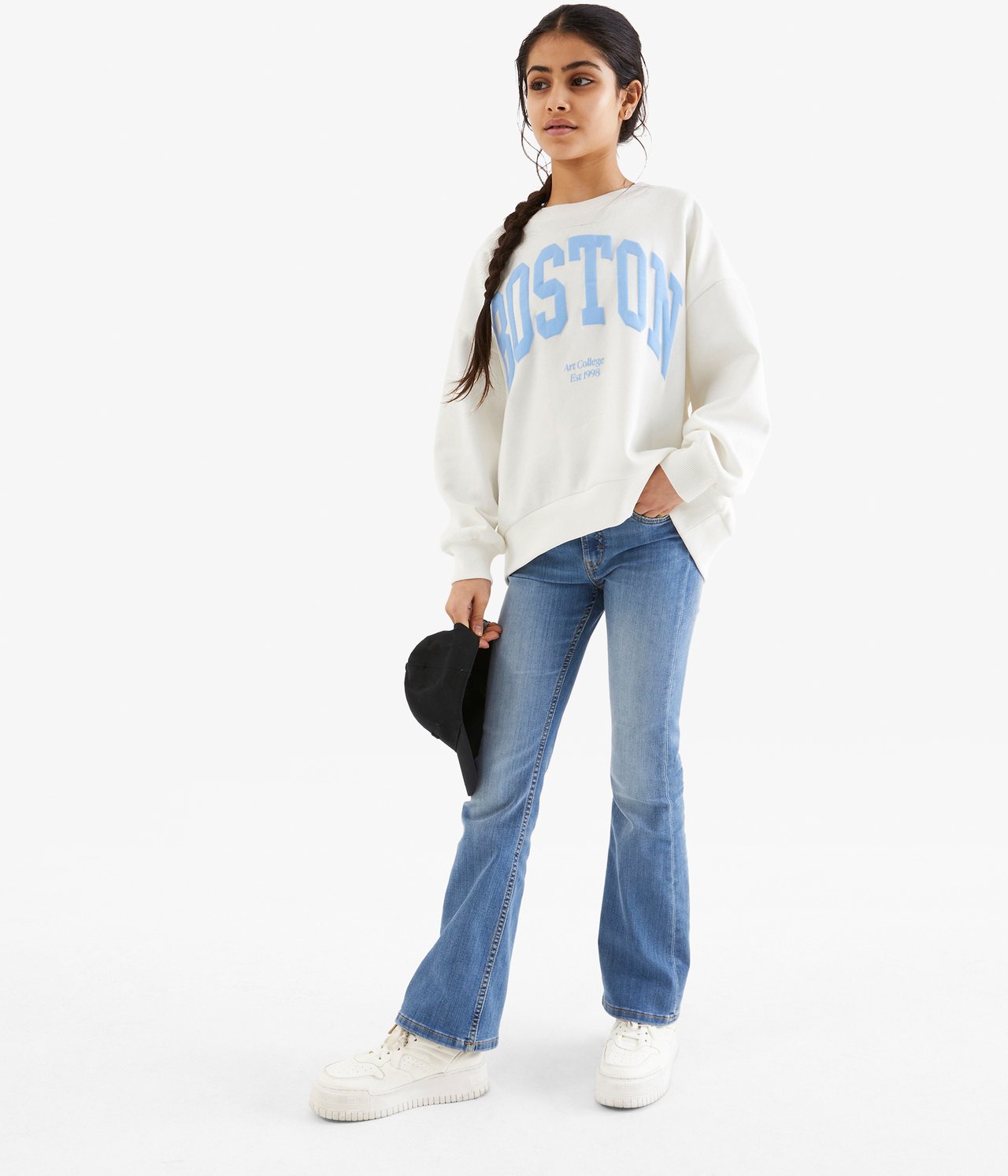Sweatshirt med tryck Offwhite - null - 6