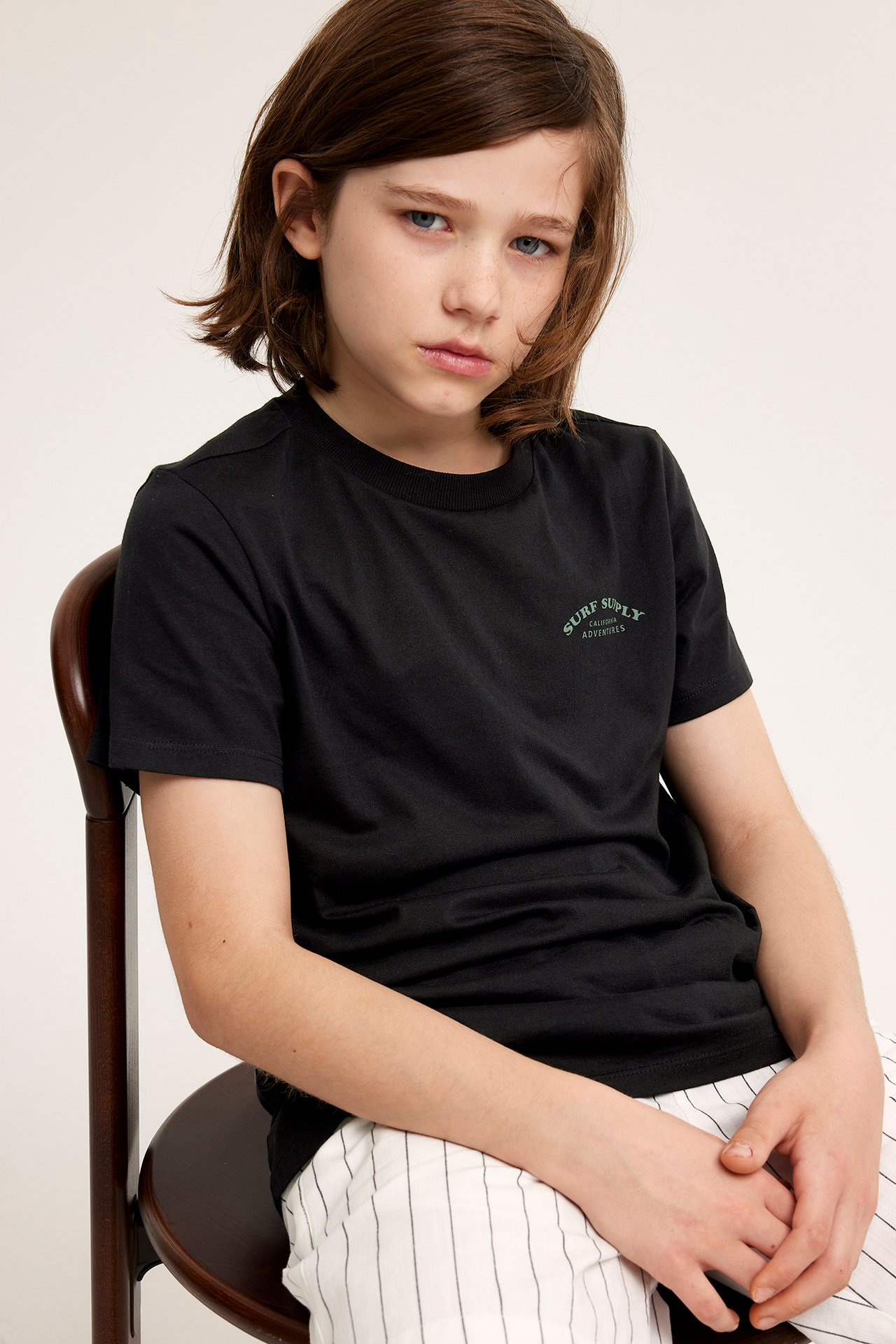 T-shirt med tryck på ryggen - Svart - 3