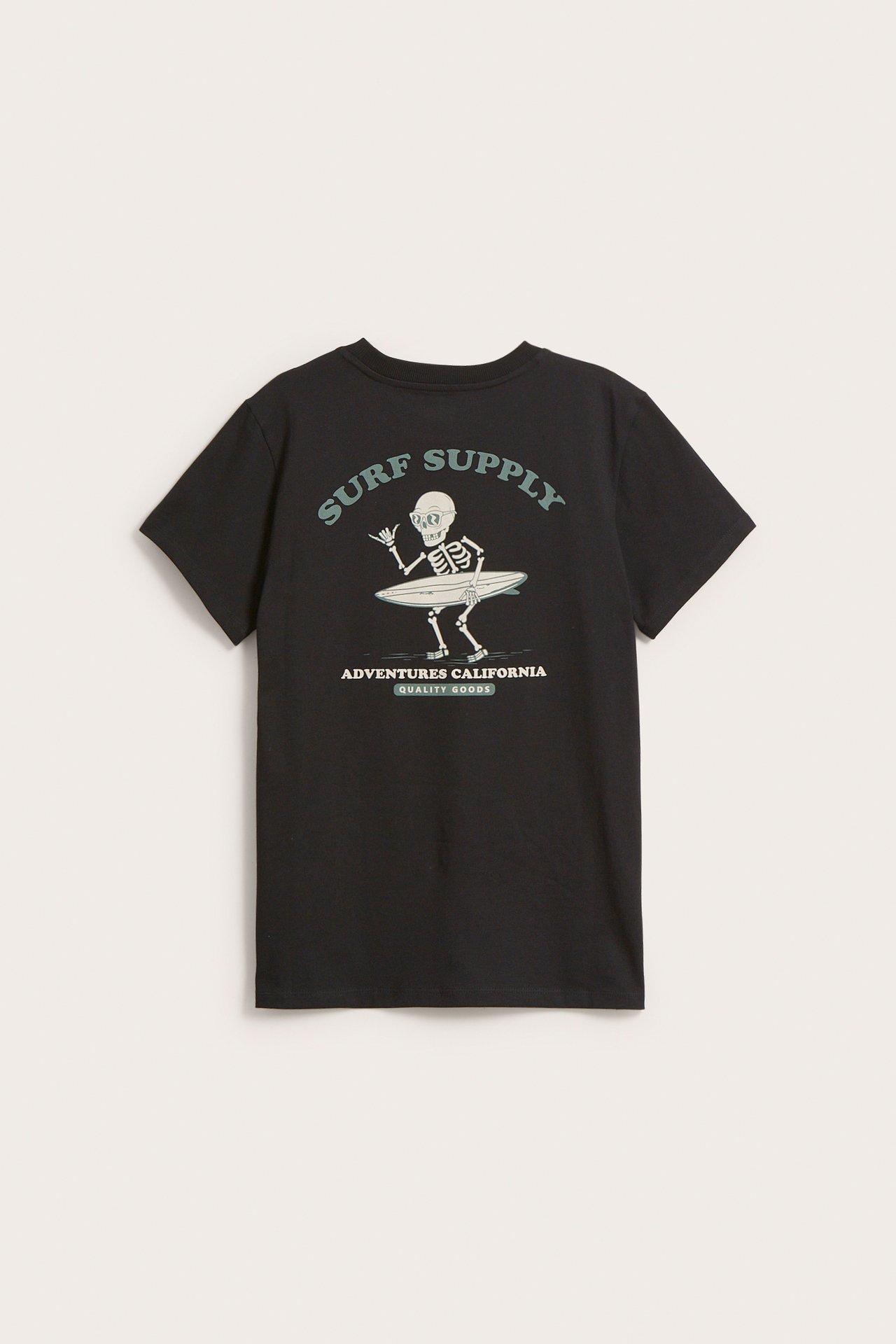 T-shirt med tryck på ryggen - Svart - 7
