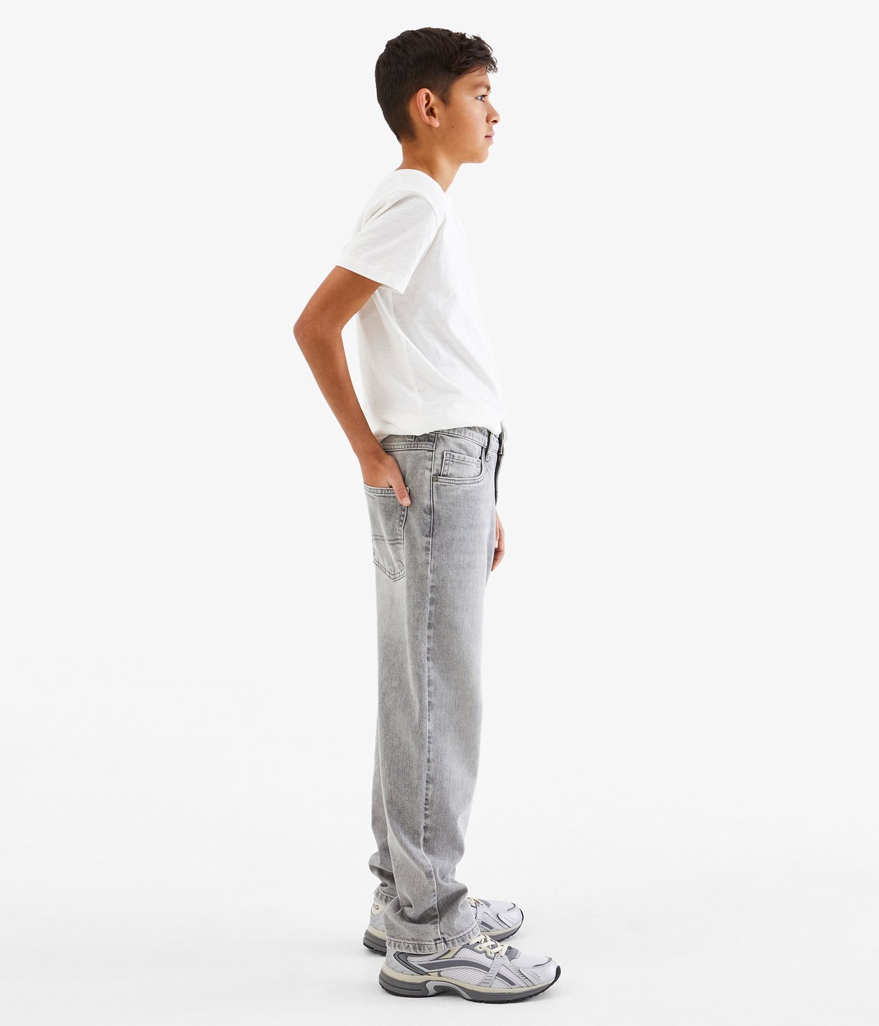 Baggy jeans loose fit - Silvergrå - 3