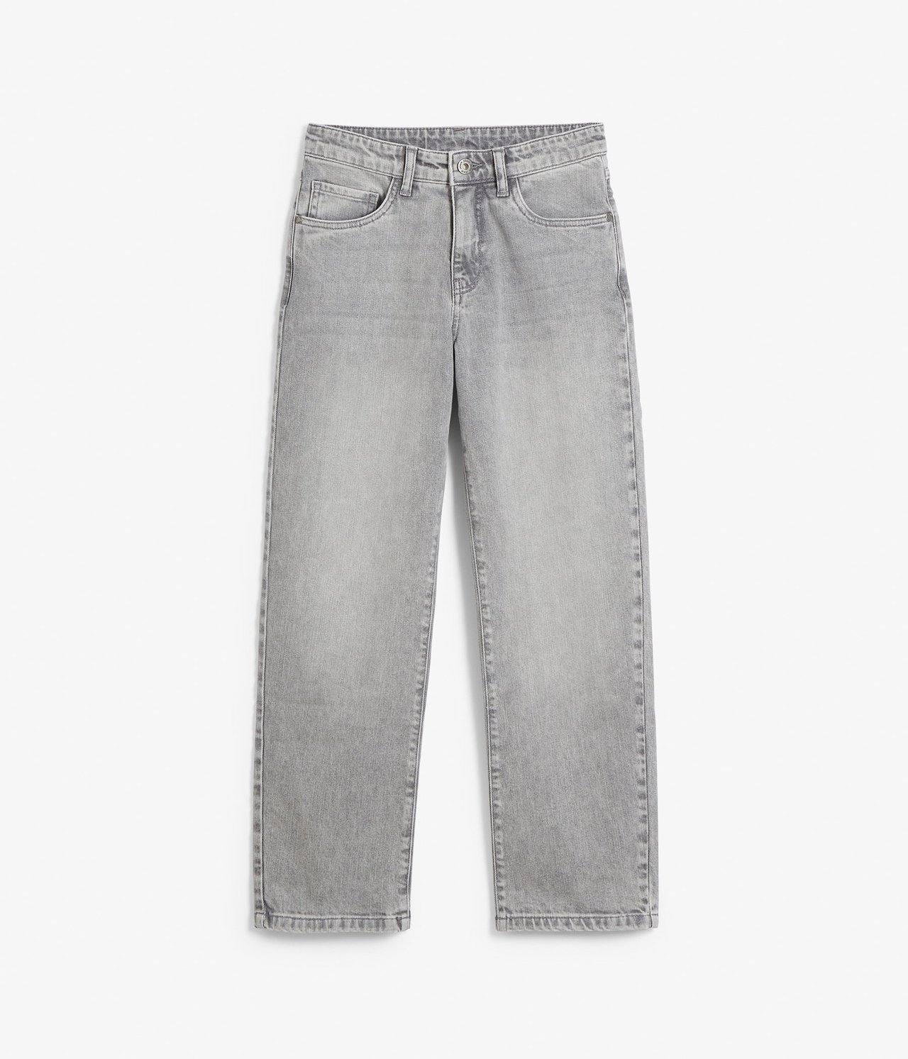 Baggy jeans loose fit Silvergrå - null - 1
