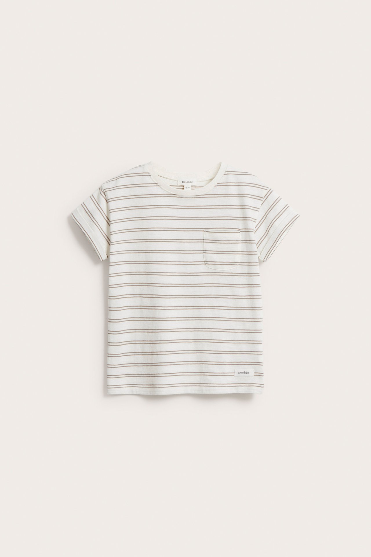 T-shirt w paski - Offwhite - 2