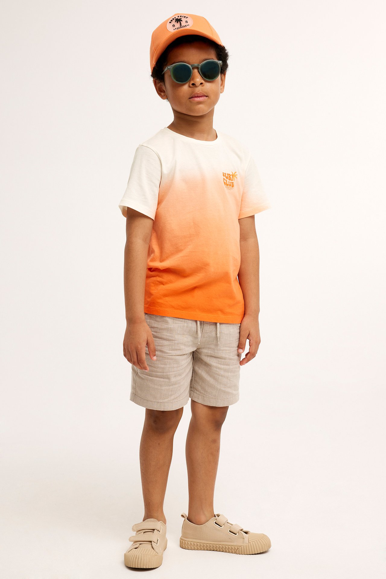 T-shirt z krótkimi rękawami - Pomarańczowy - 3