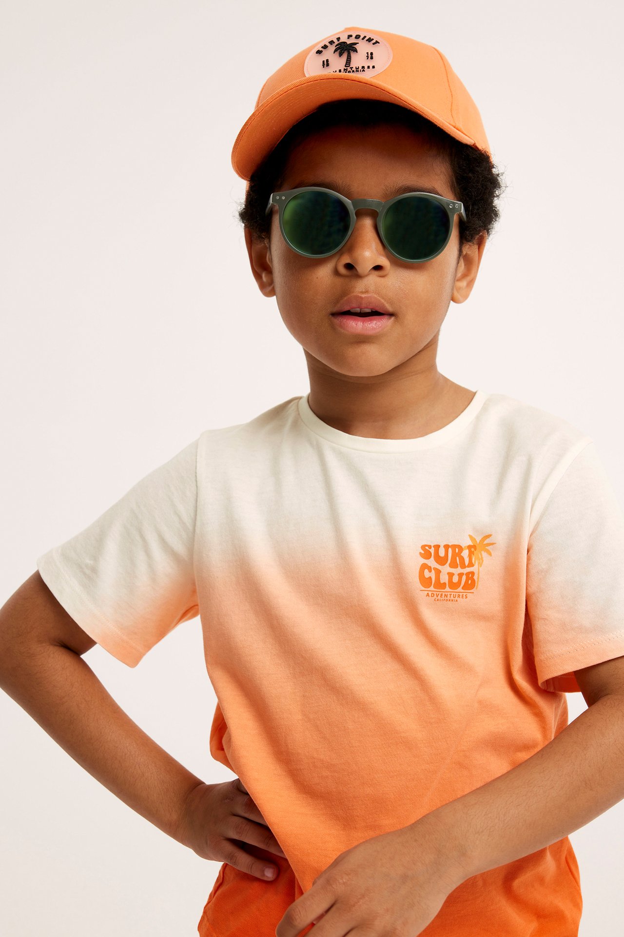 T-shirt z krótkimi rękawami - Pomarańczowy - 1