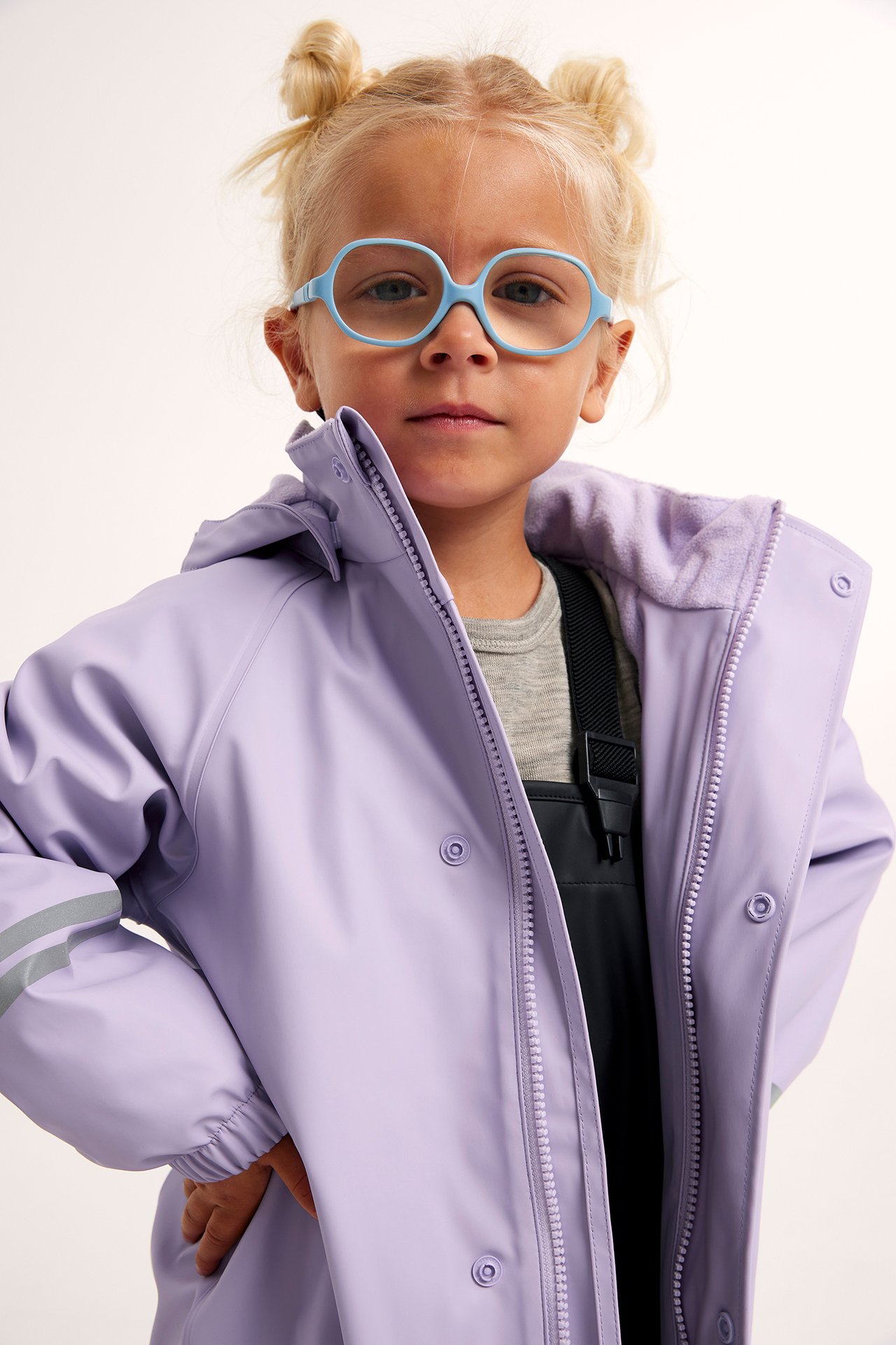 Fleecevuorellinen Kaxs-sadetakki - Violetti - 3