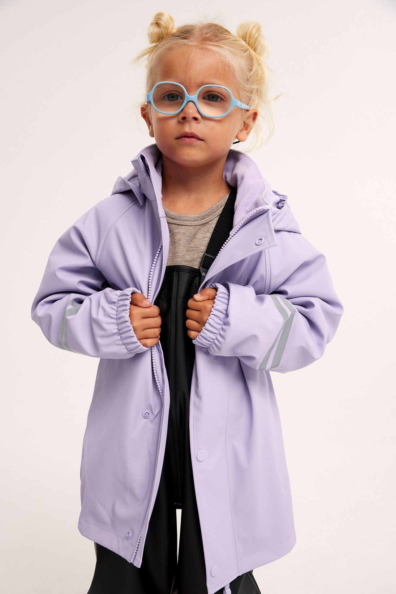 Fleecevuorellinen Kaxs-sadetakki - Violetti - 4