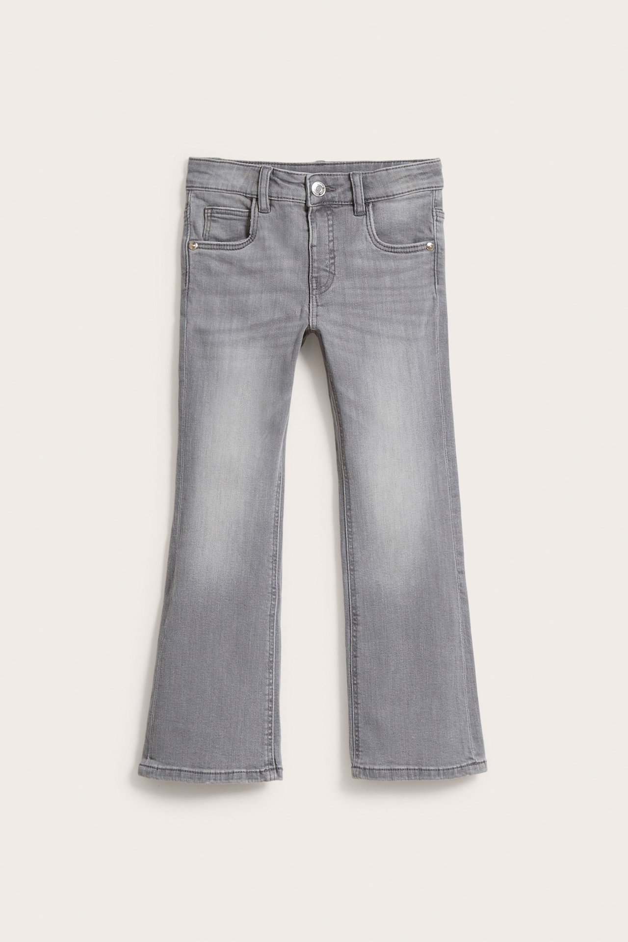 Bootcut jeans mid waist - Sølvgrå - 2