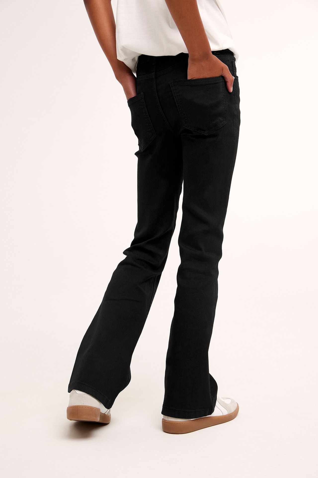 Bootcut jeans mid waist - Svart - 3