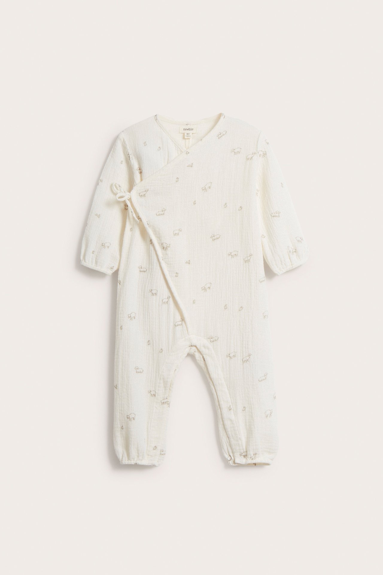 Vävd jumpsuit - Offwhite - 2