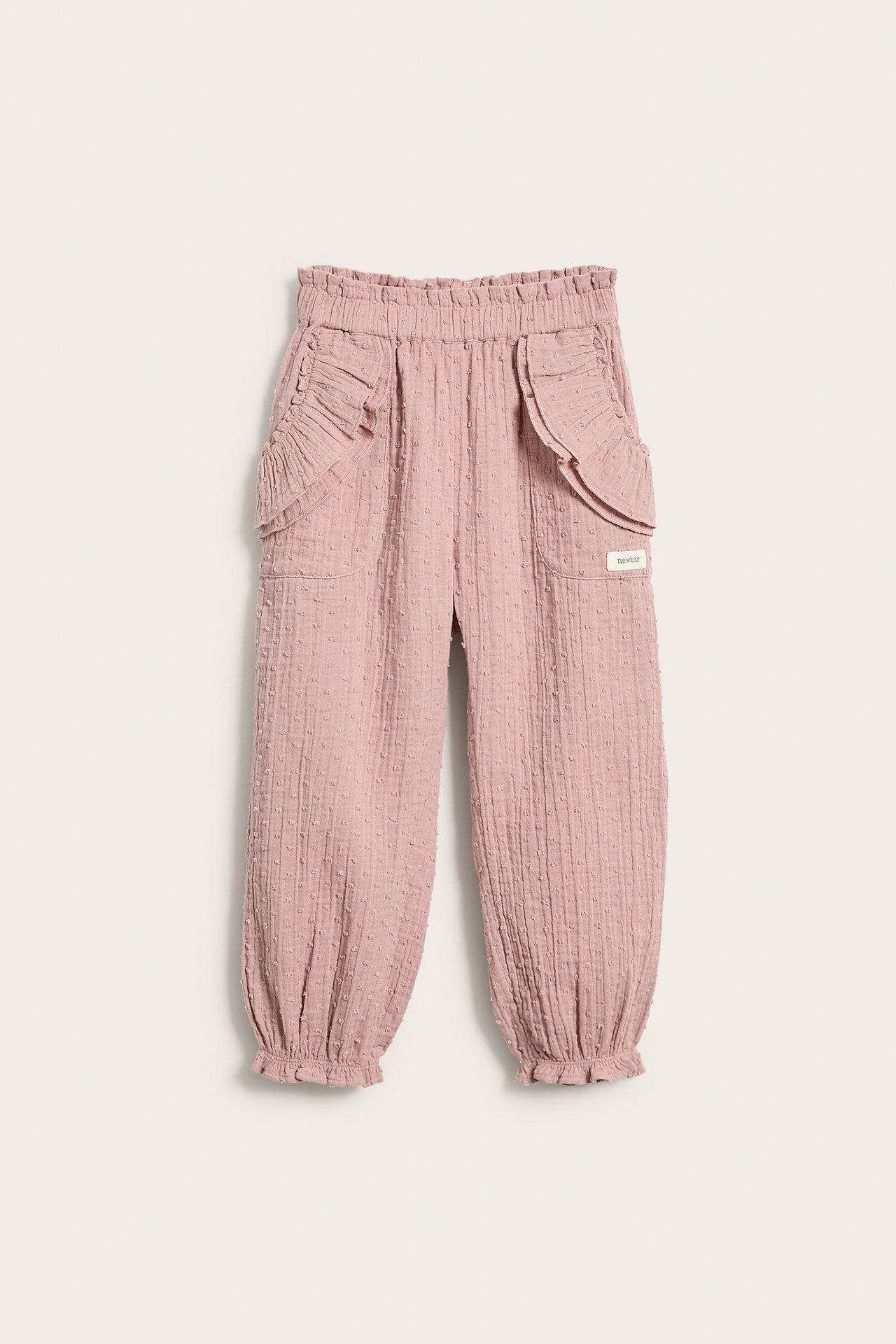 Spodnie dresowe z tkaniny - Różowy - 2