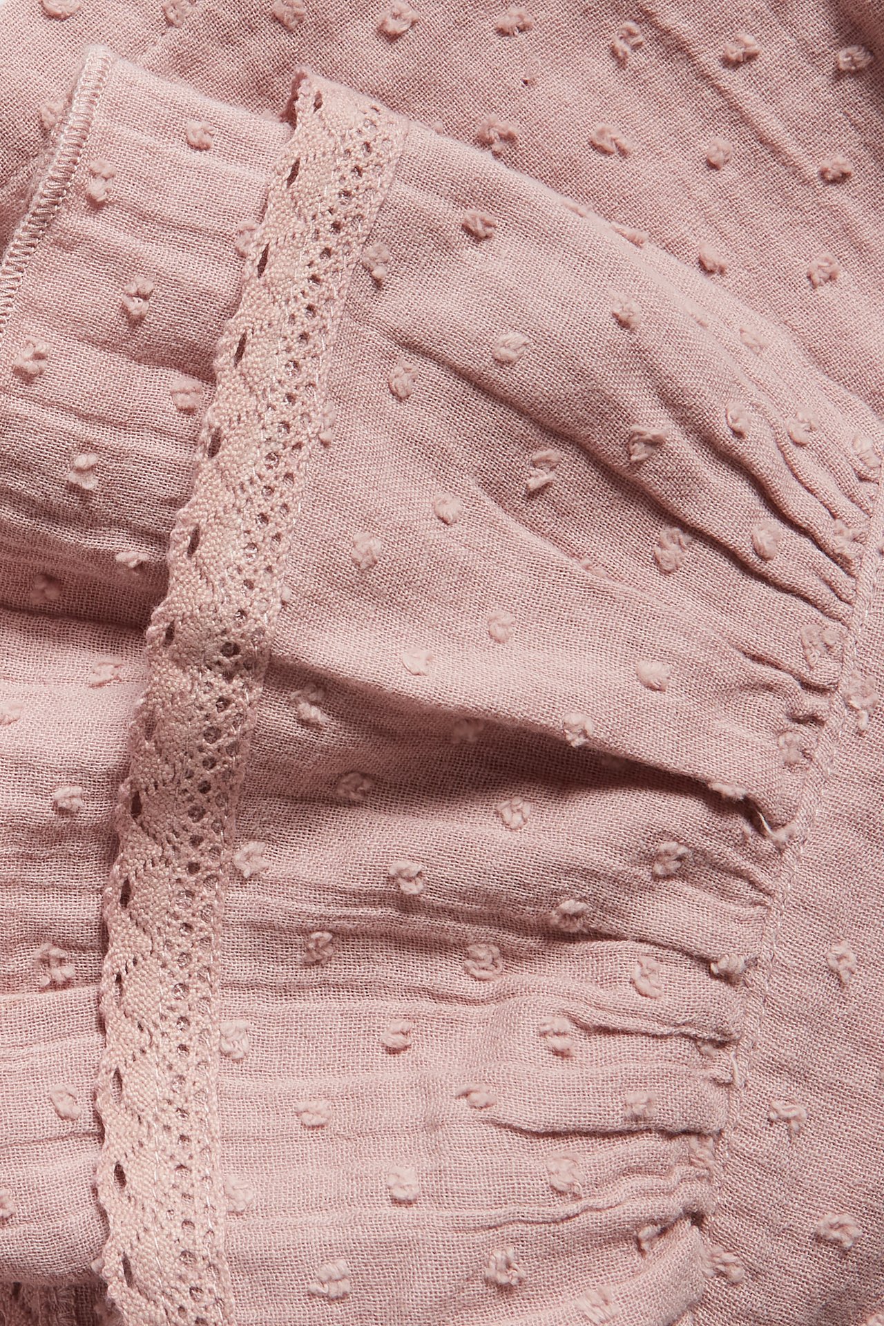 Vauvojen paitapusero, jossa on röyhelö - Pinkki - 1