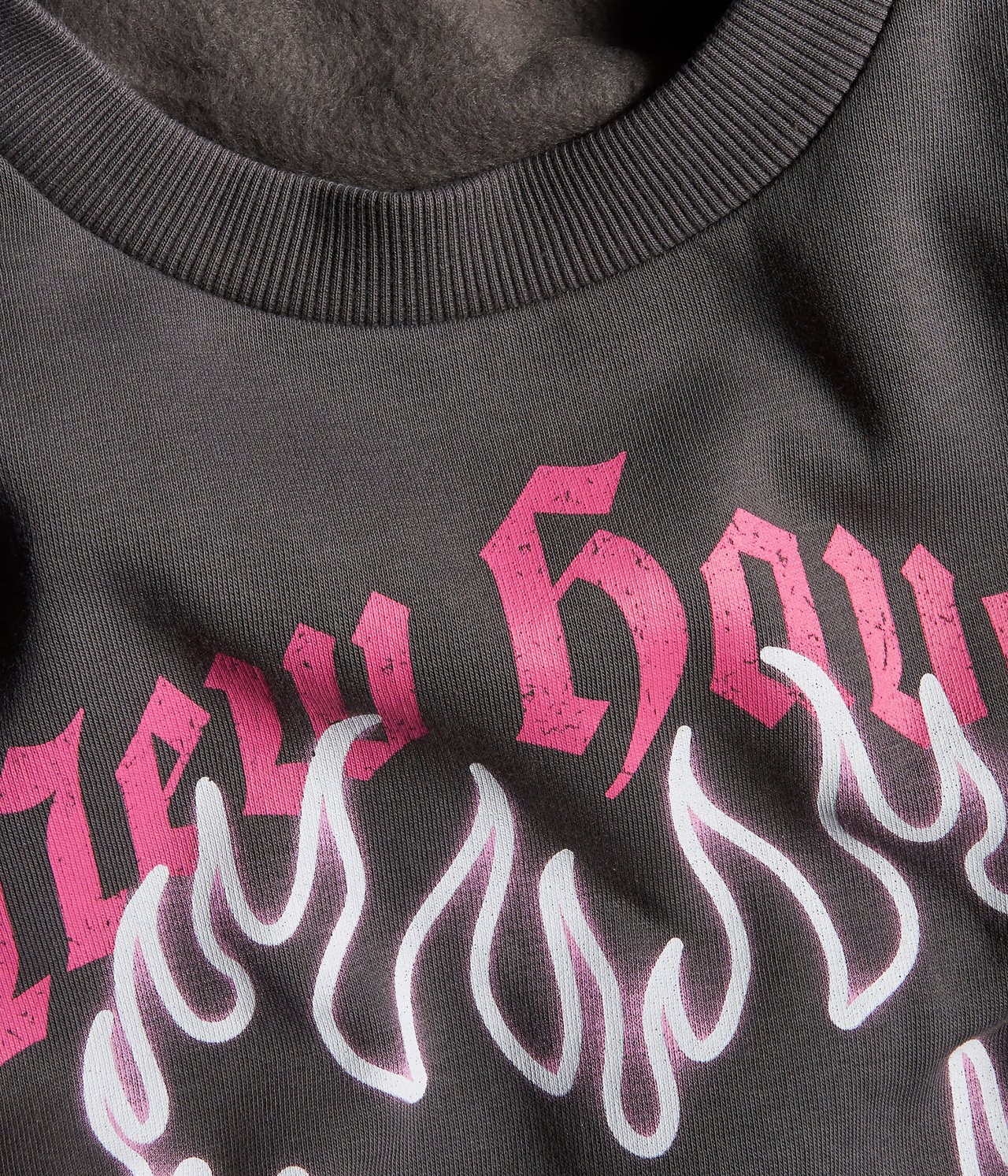 Sweatshirt med tryck - Musta - 4