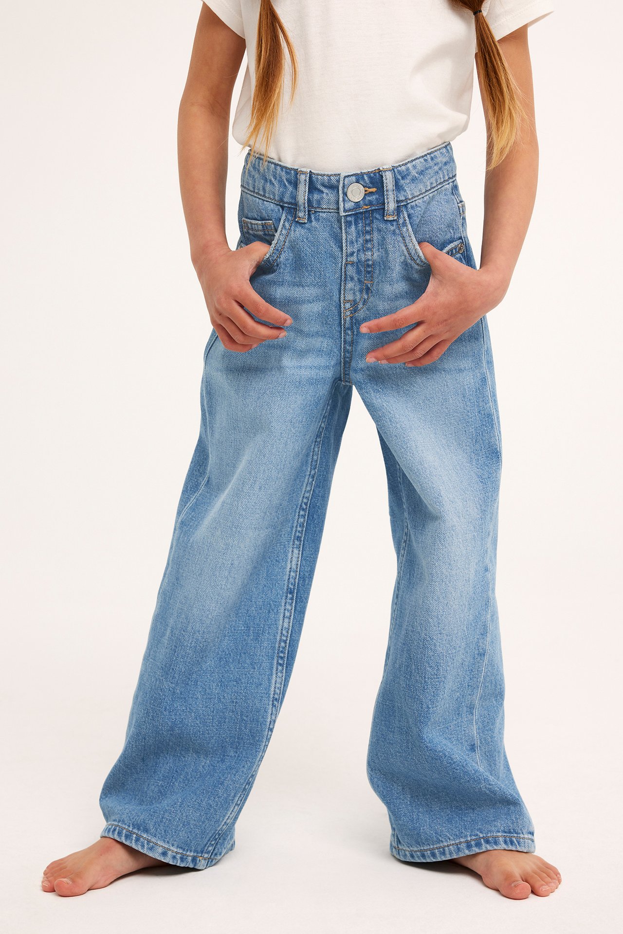 Wide jeans mid waist - Denim - 2