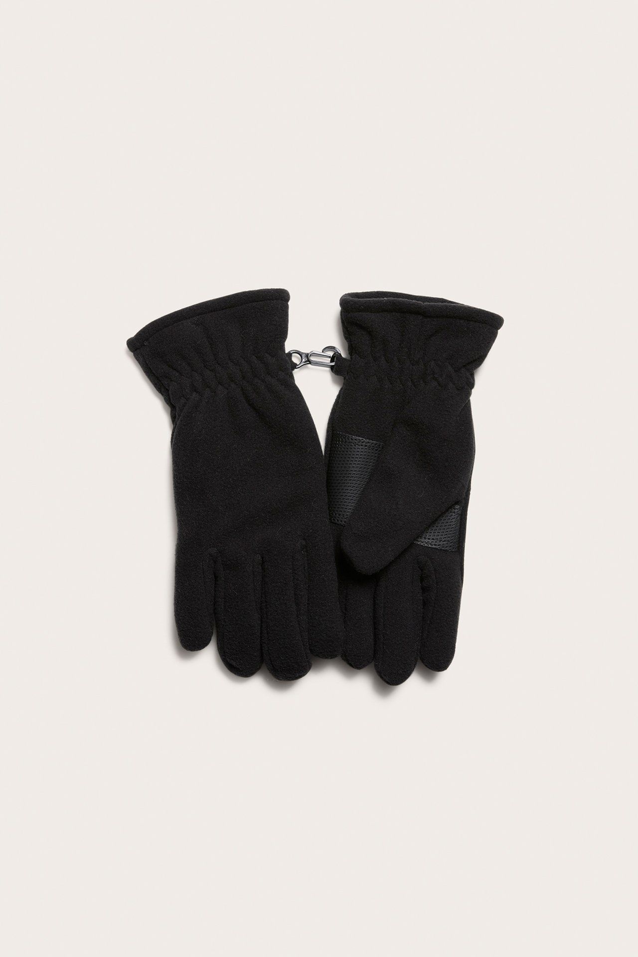 Fingervantar i fleece - Svart - 1